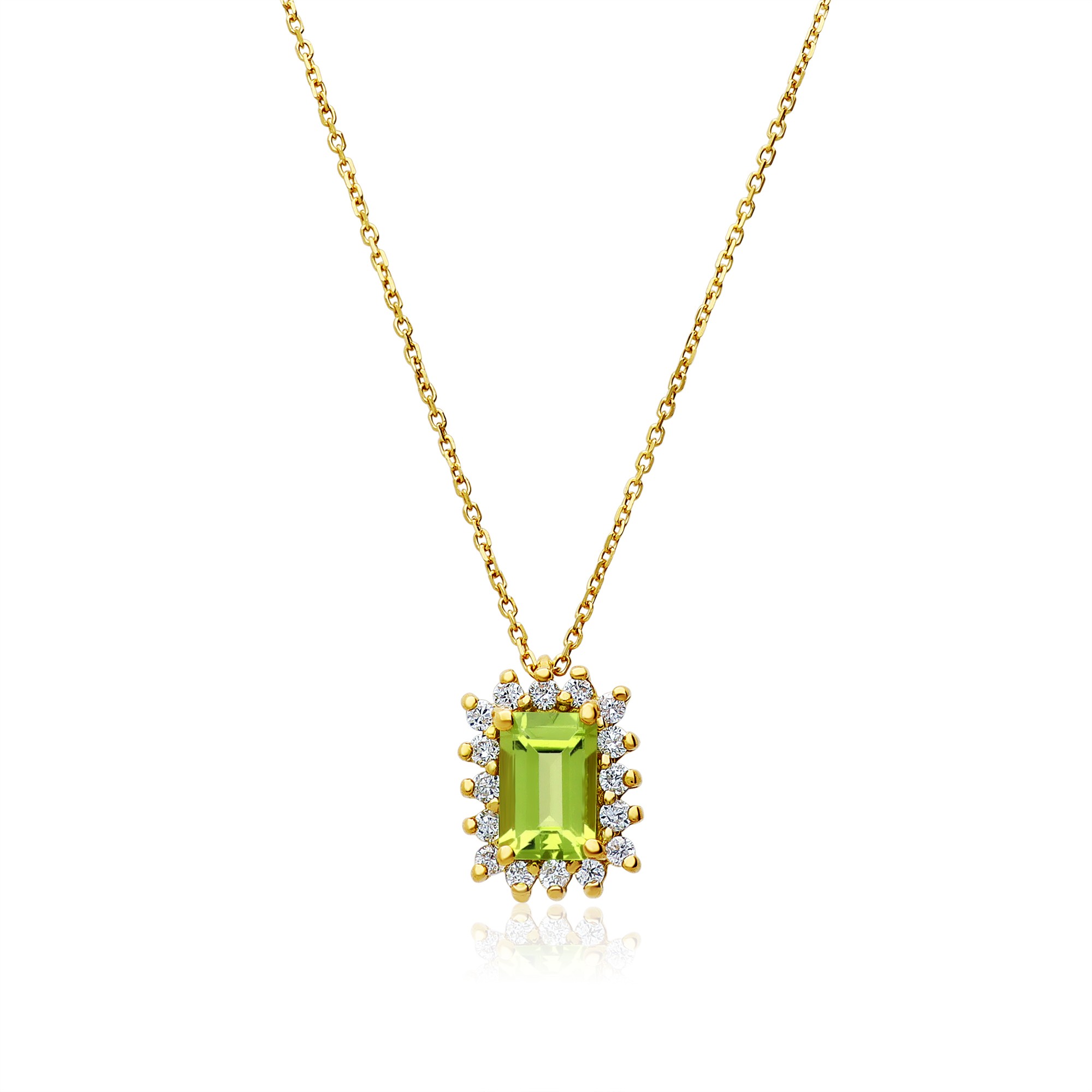 Collana in oro con peridoto - LUXURY MILANO