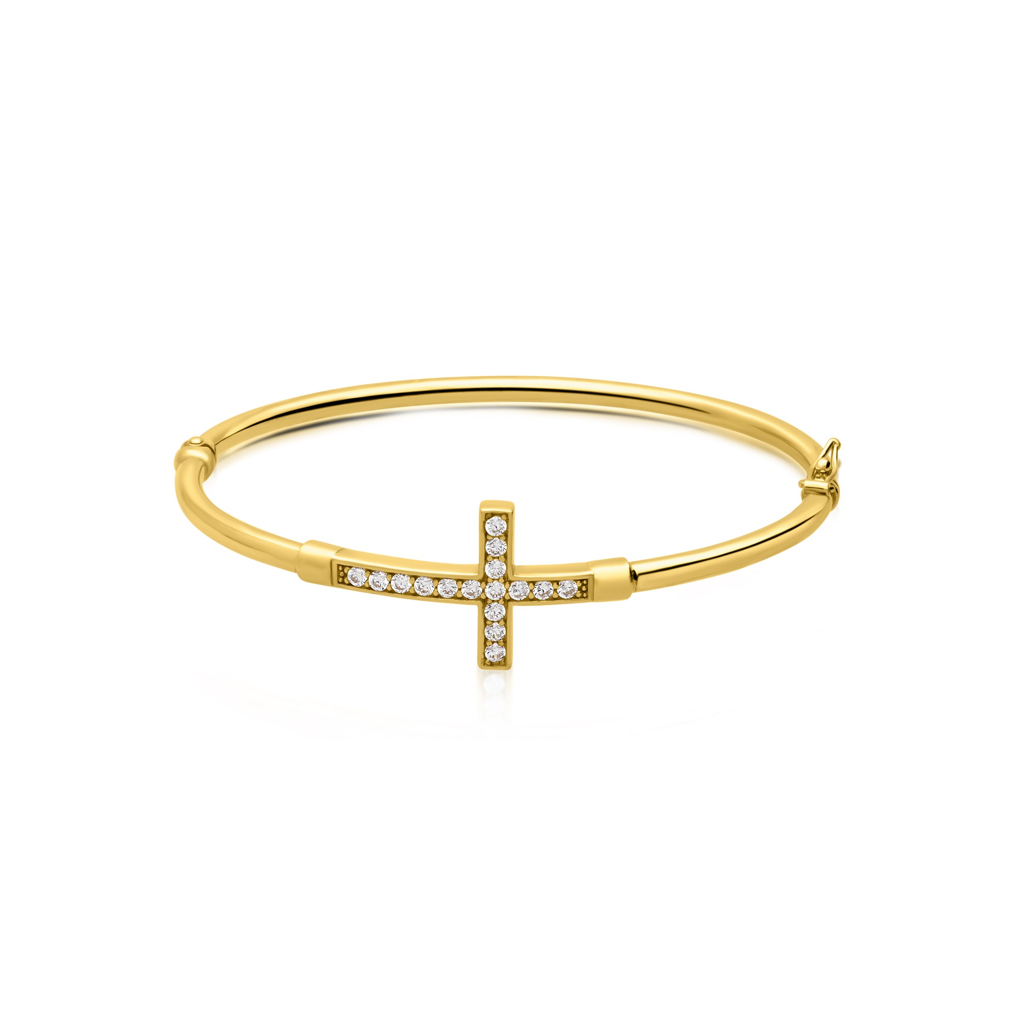 Pulsera r&iacute;gida en plata de ley 925 - LUXURY MILANO