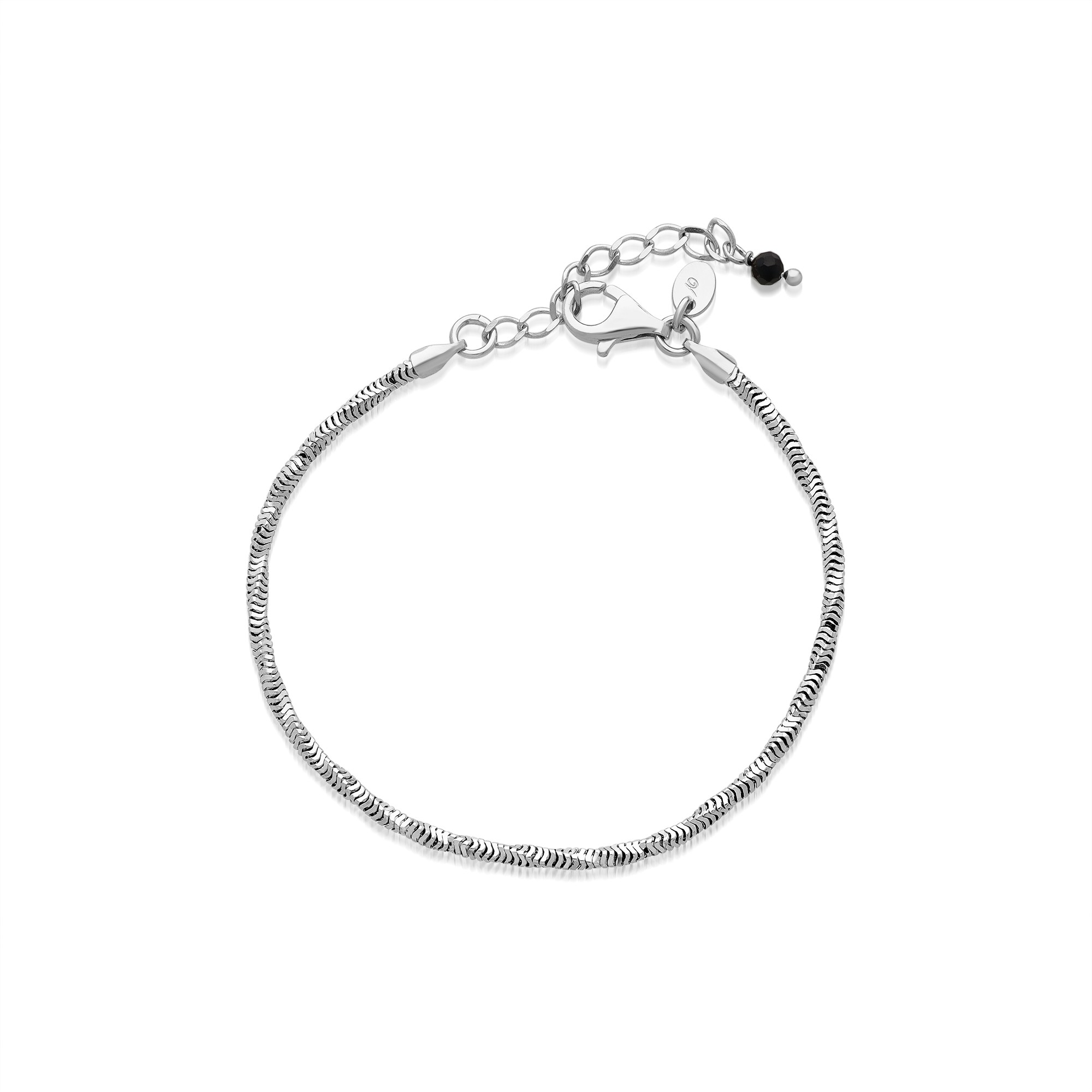Pulsera de cadena snake en plata de ley 925 - LUXURY MILANO