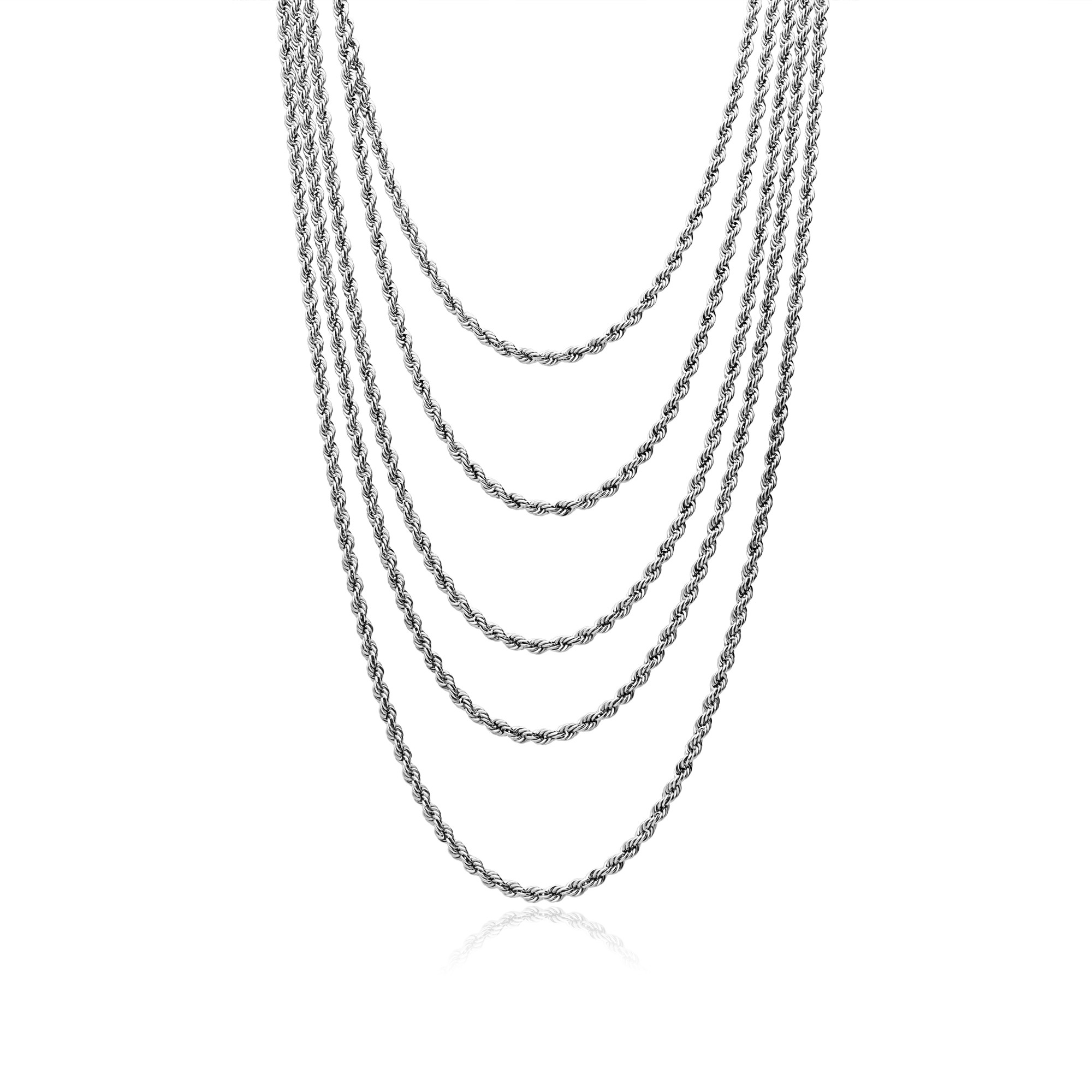 Collar multifilo en plata de ley 925 - LUXURY MILANO