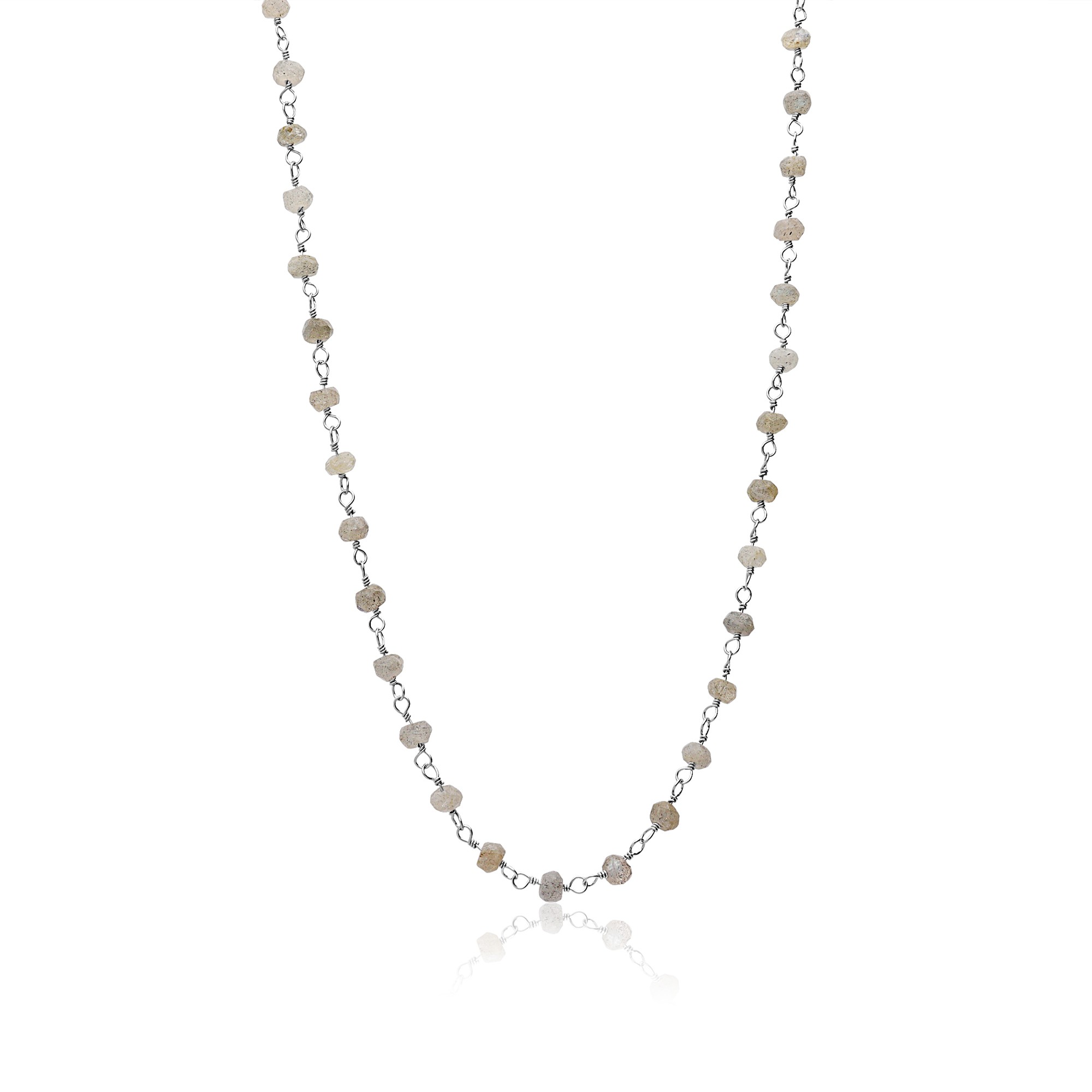 Collar rosario en plata de ley 925 - LUXURY MILANO