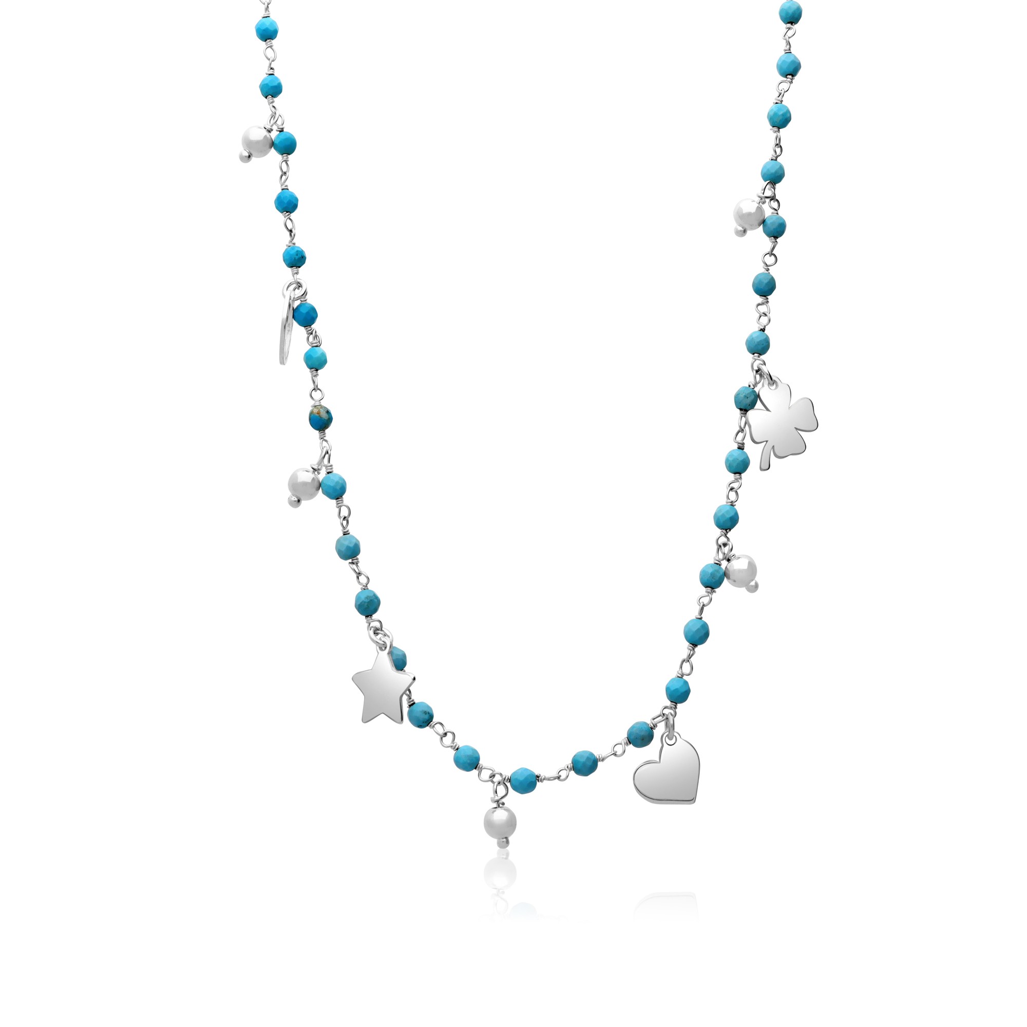 Collar rosario en plata de ley 925 - LUXURY MILANO