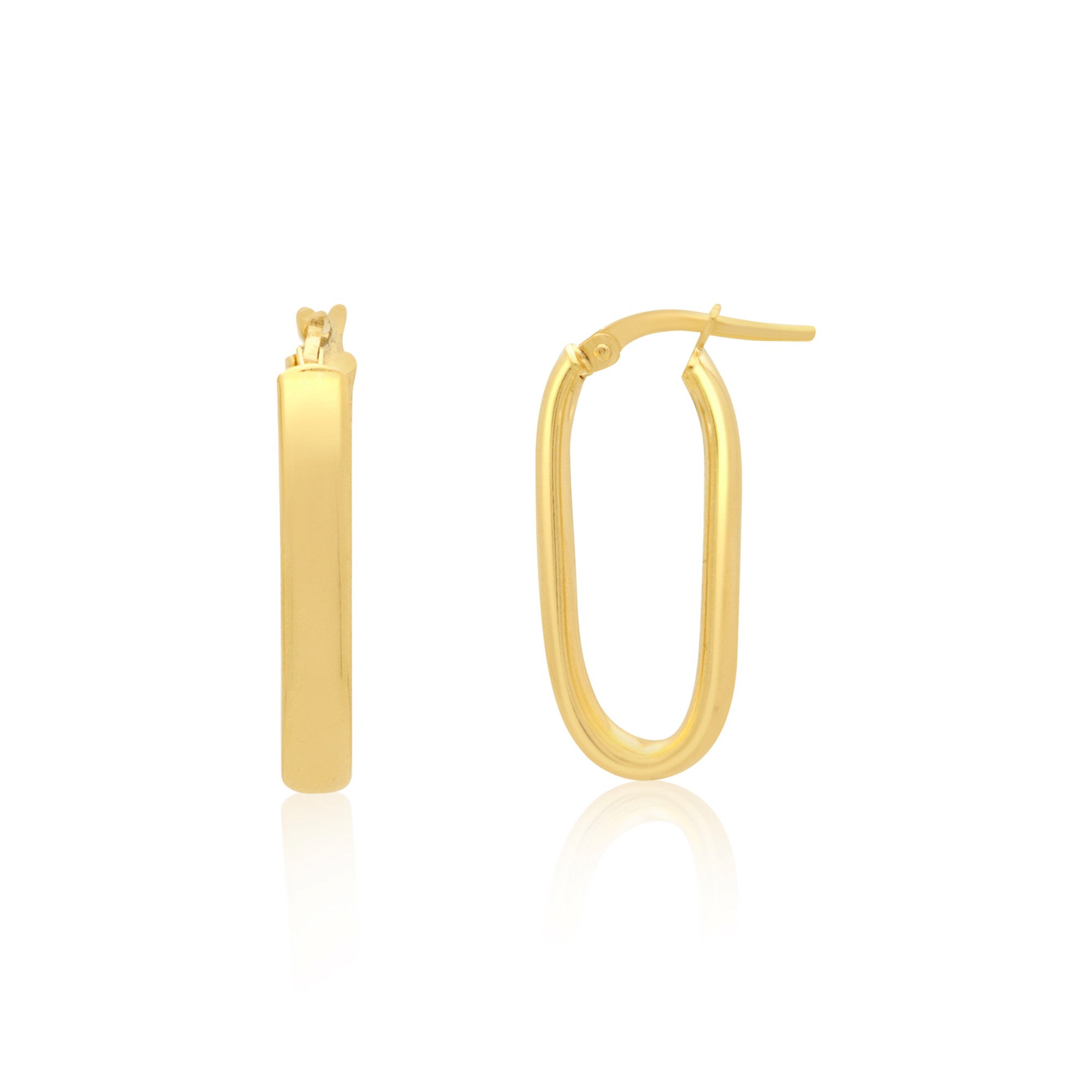 Pendientes de aro en plata de ley 925 - LUXURY MILANO