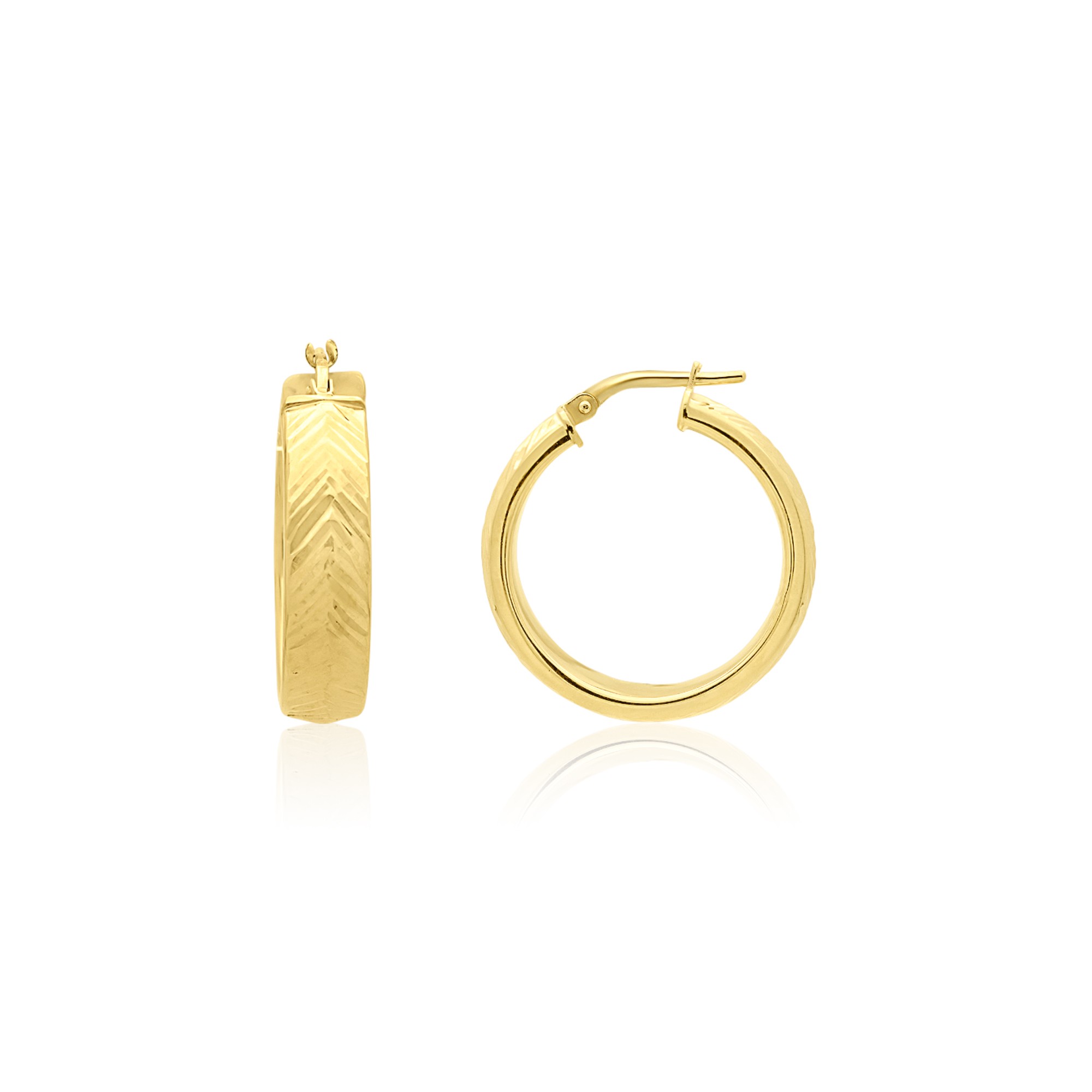 Pendientes de aro en plata de ley 925 - LUXURY MILANO