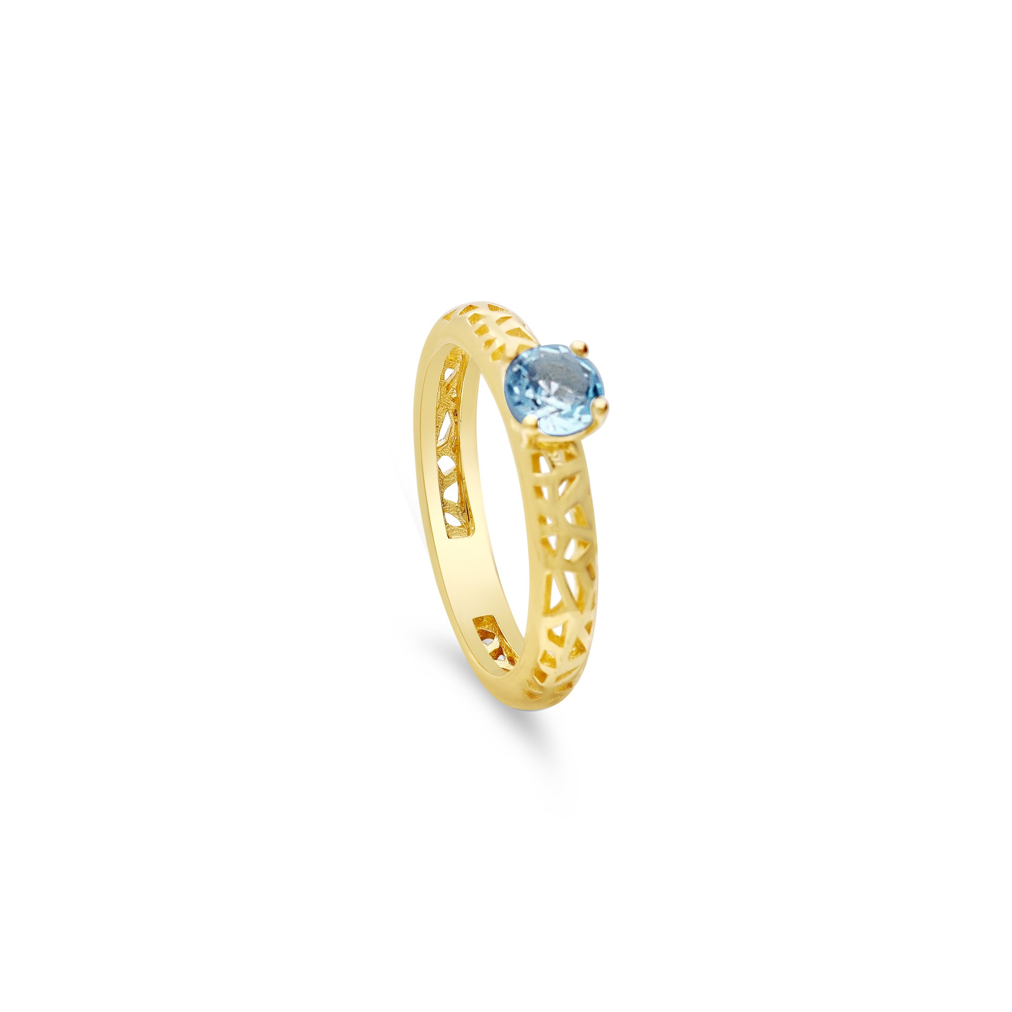 Anello solitario in argento 925 - TOSCANA BY ETRUSCA