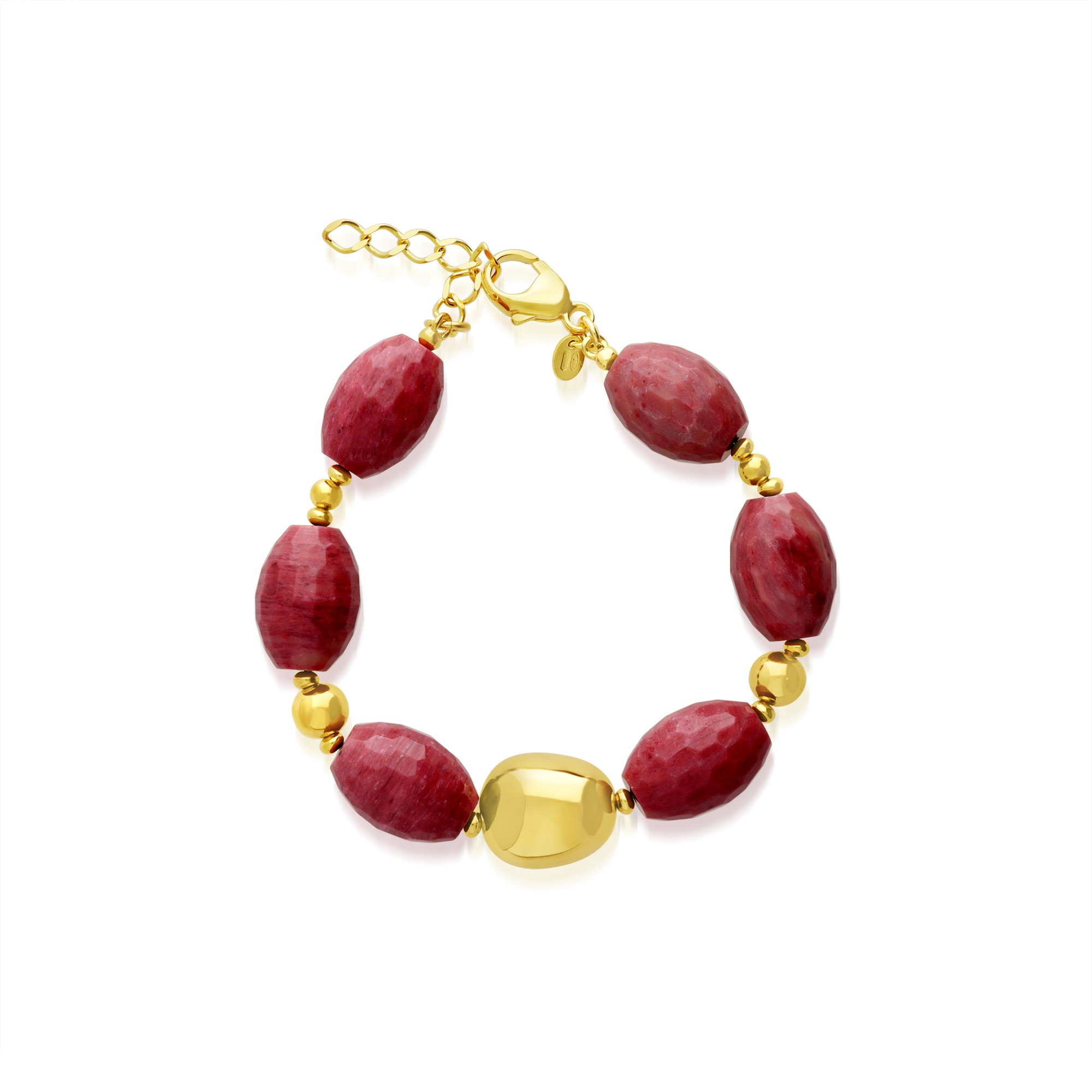 Pulsera en plata de ley 925 con piedras naturales - TOSCANA BY ETRUSCA