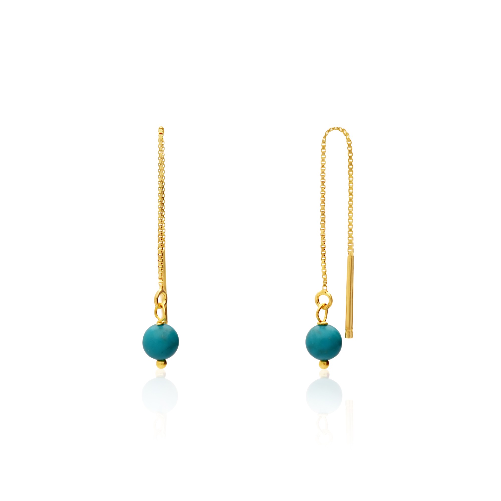 Pendientes colgantes a hilo en plata de ley 925 - TOSCANA BY ETRUSCA