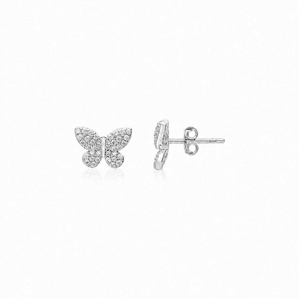 Pendientes de plata con circonitas blancas - ALFIERI & ST. JOHN 925