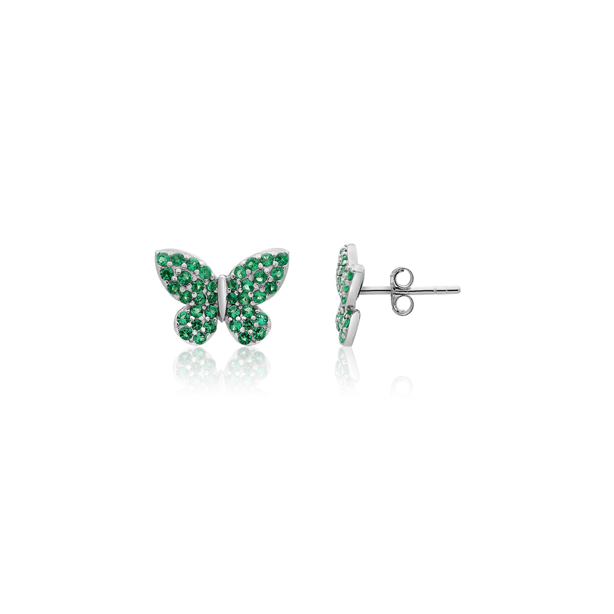 Orecchini Incanto in argento con zirconi verde - ALFIERI & ST. JOHN 925