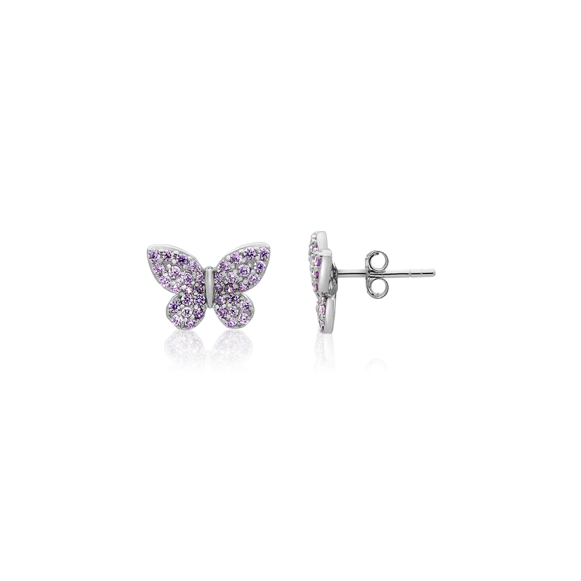Orecchini Incanto in argento con zirconi lilla - ALFIERI & ST. JOHN 925