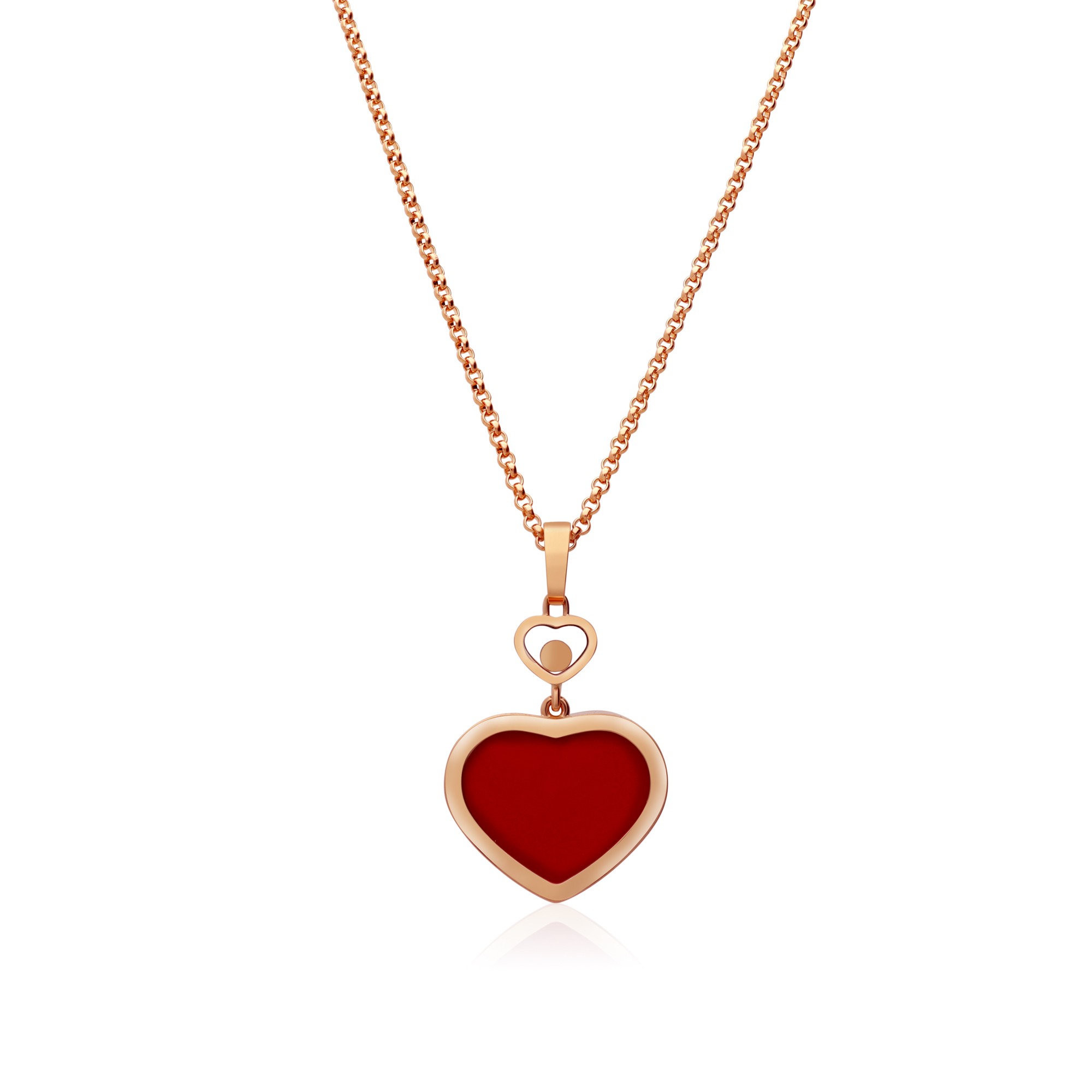 Collana collezione Happy Hearts con diamante ct. 0,05 - CHOPARD