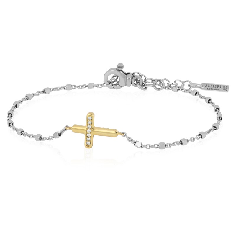 Bracciale in argento e diamante nero - ALFIERI & ST. JOHN