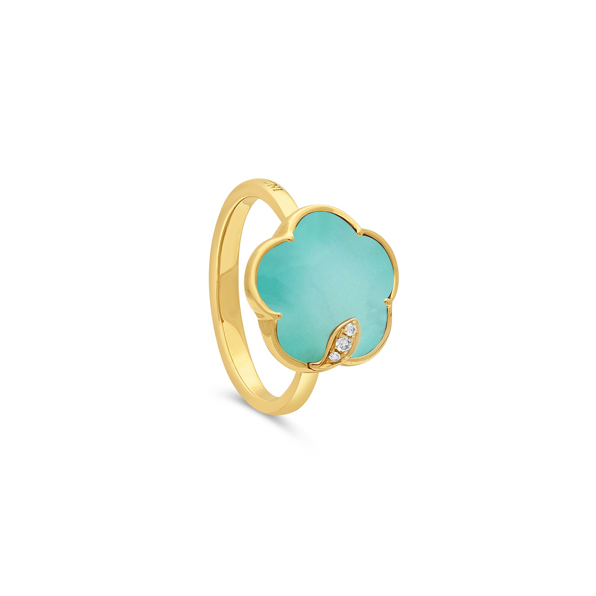 Anillo Petit Joli en oro con turquesa y diamantes - PASQUALE BRUNI