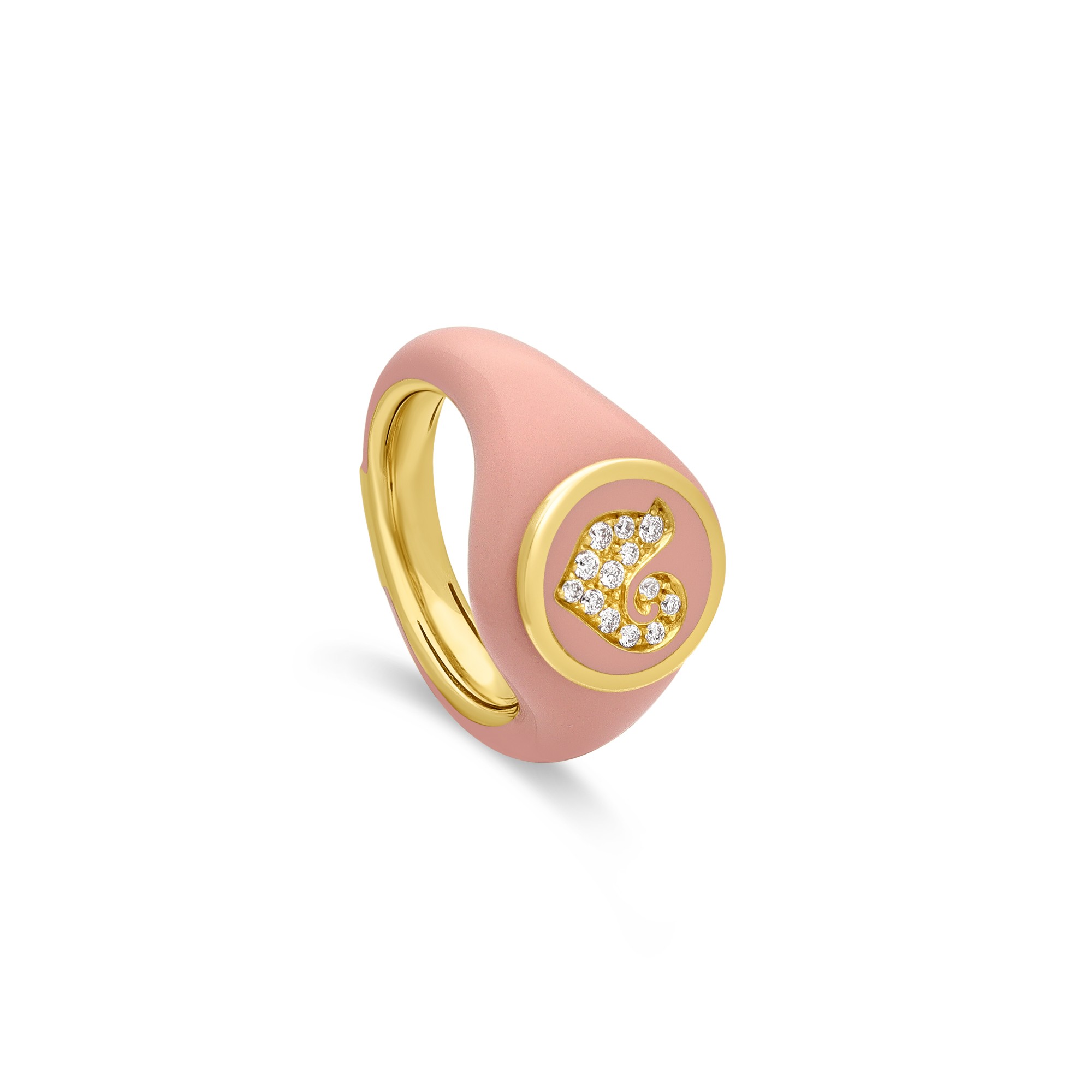 Anello Paillettes Sygillum in oro con diamanti - CHANTECLER