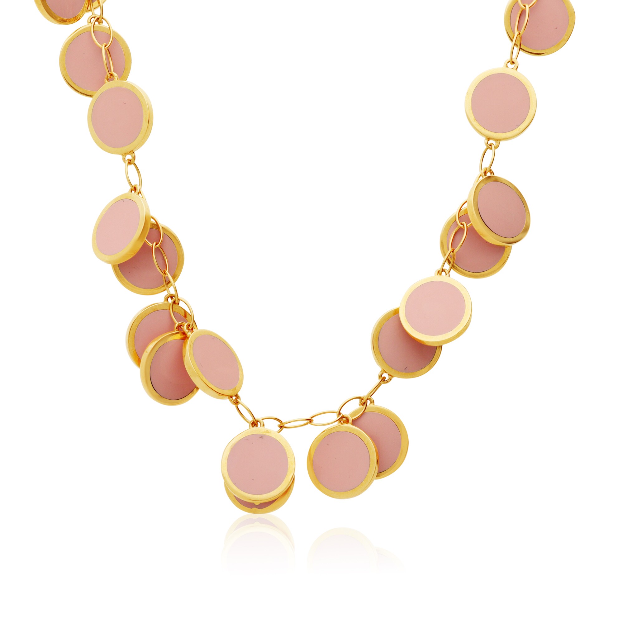 Collana Paillettes in oro con diamanti - CHANTECLER