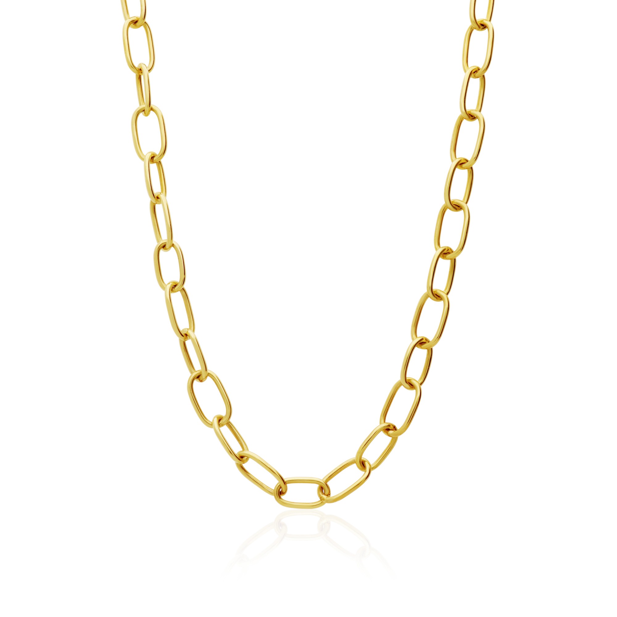 Collana Accessori in oro maglie ovali - CHANTECLER