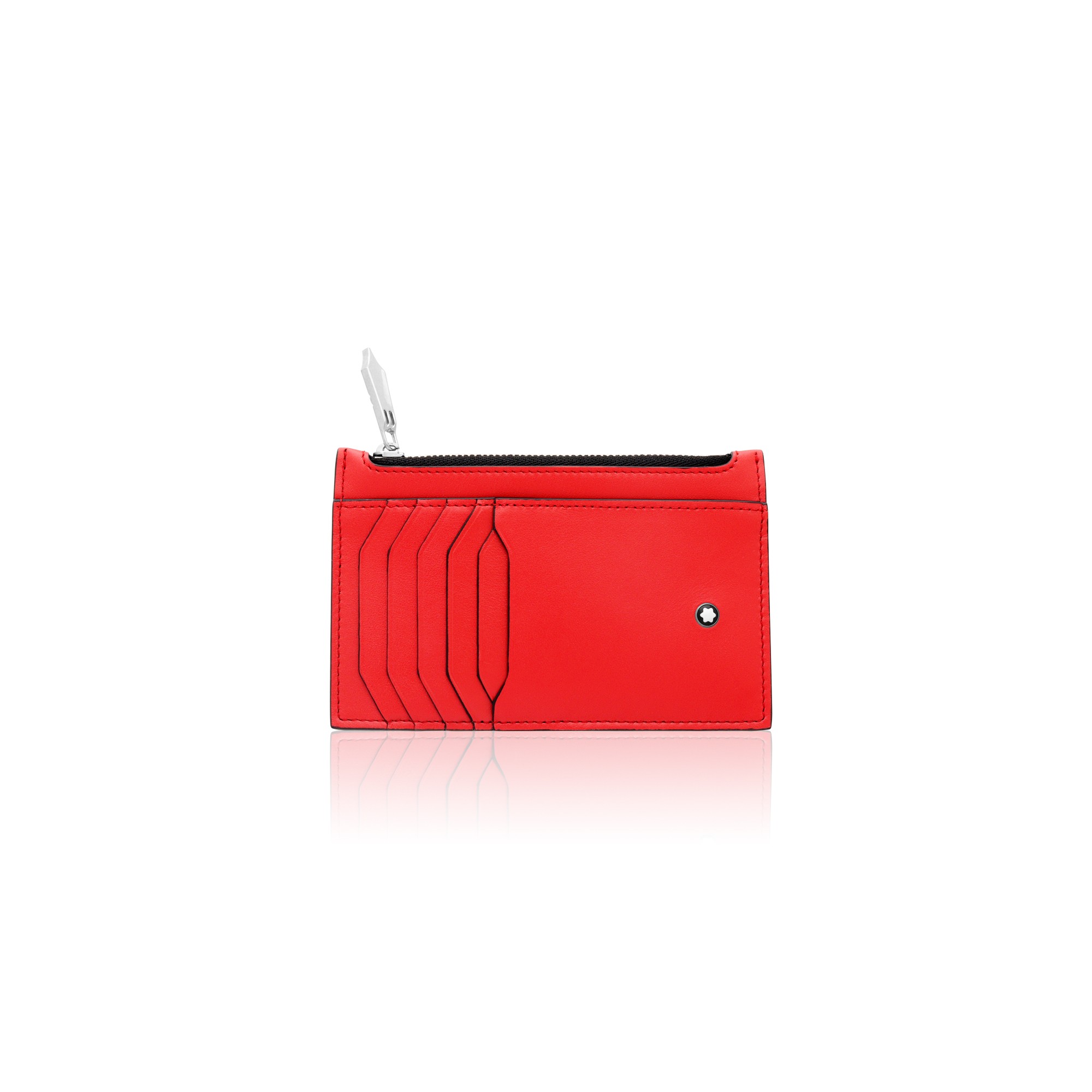 Meisterst&uuml;ck card holder in red leather - MONTBLANC