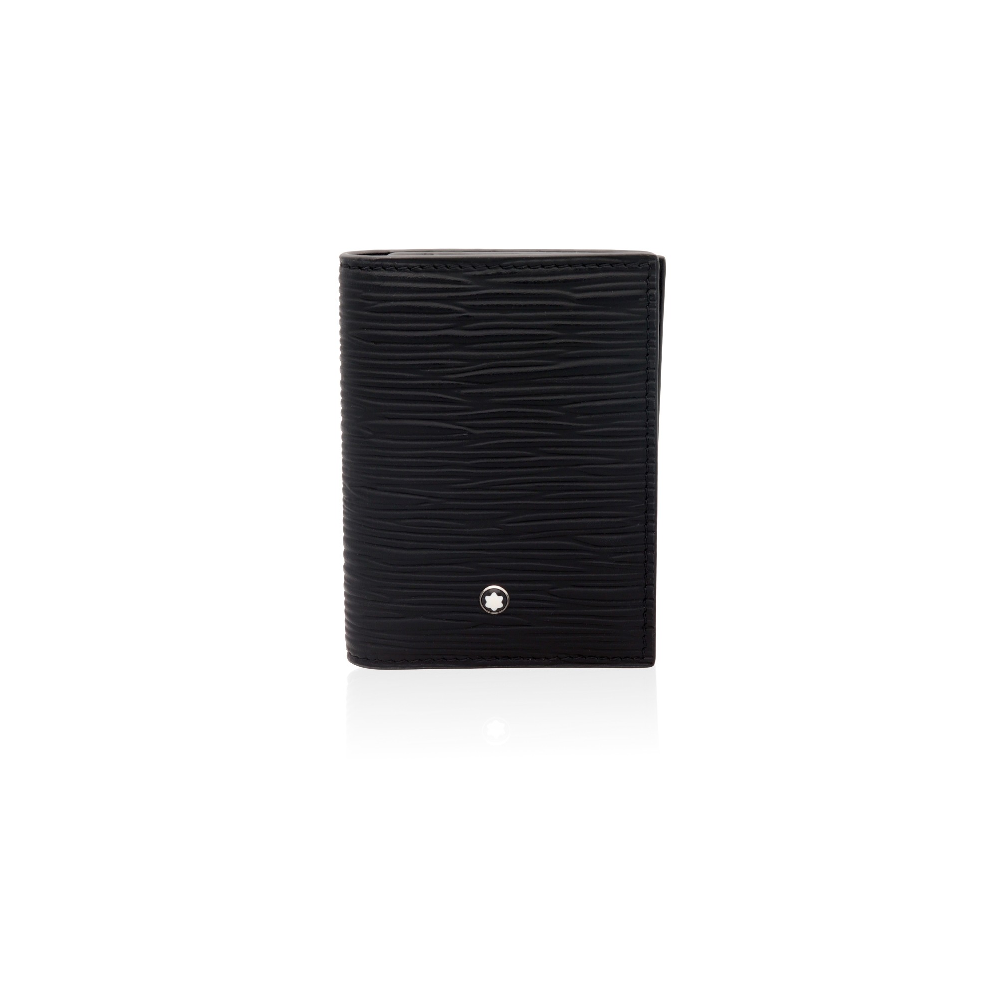 Meisterst&uuml;ck card holder in black leather - MONTBLANC