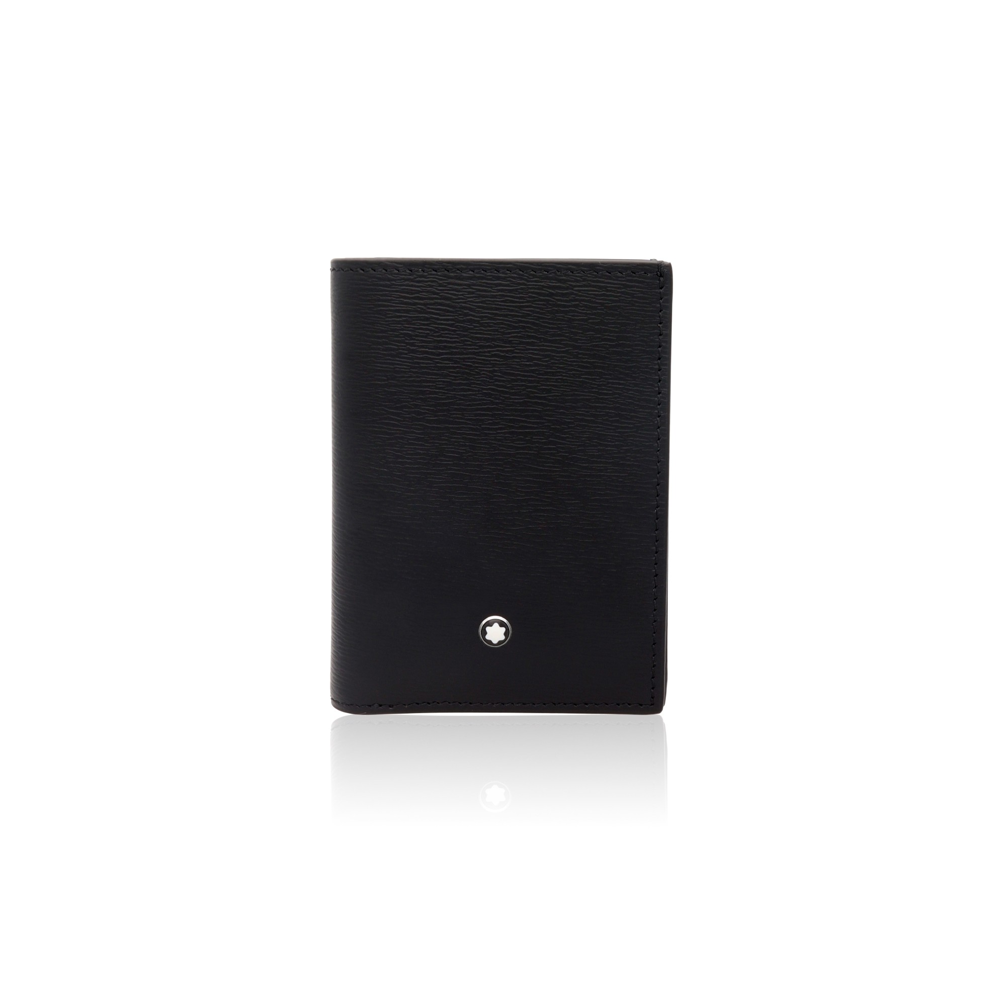 Meisterst&uuml;ck business card holder in black leather - MONTBLANC