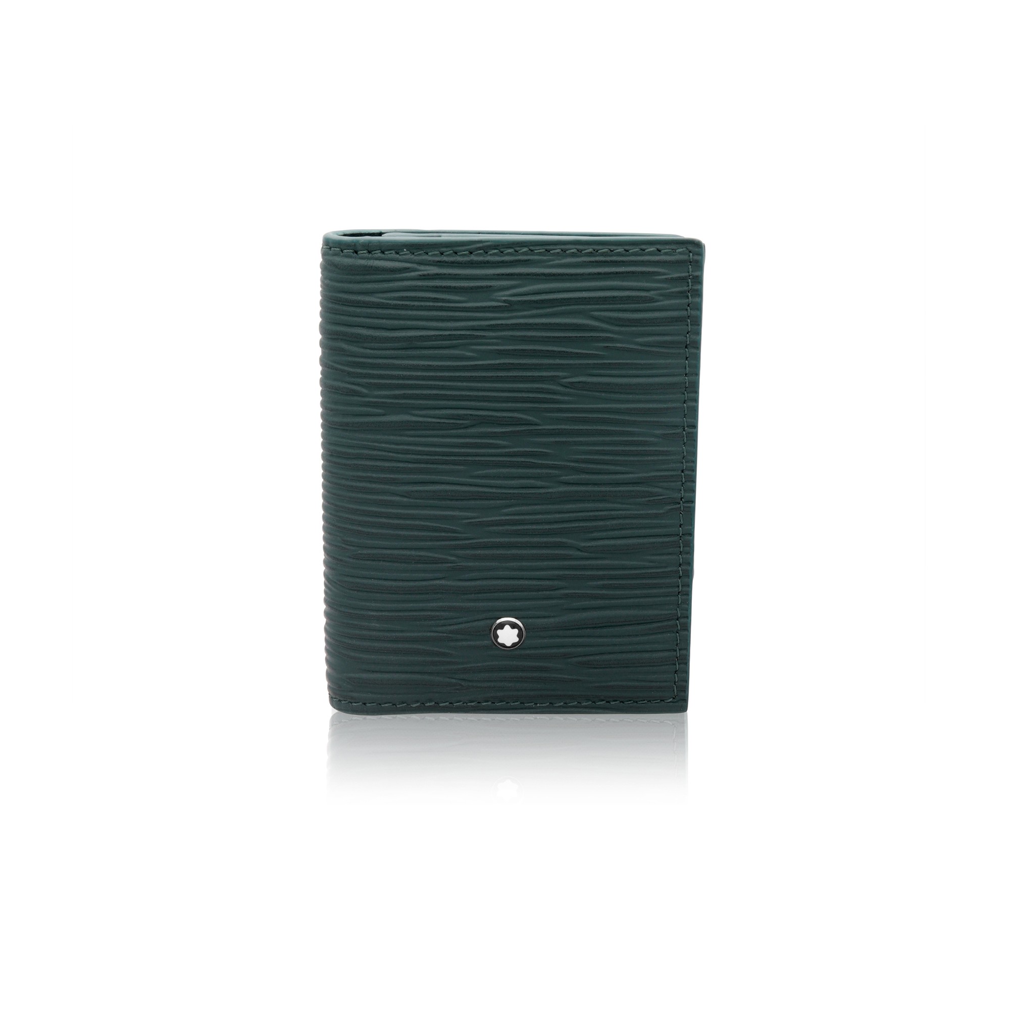 Meisterst&uuml;ck card holder in green leather - MONTBLANC
