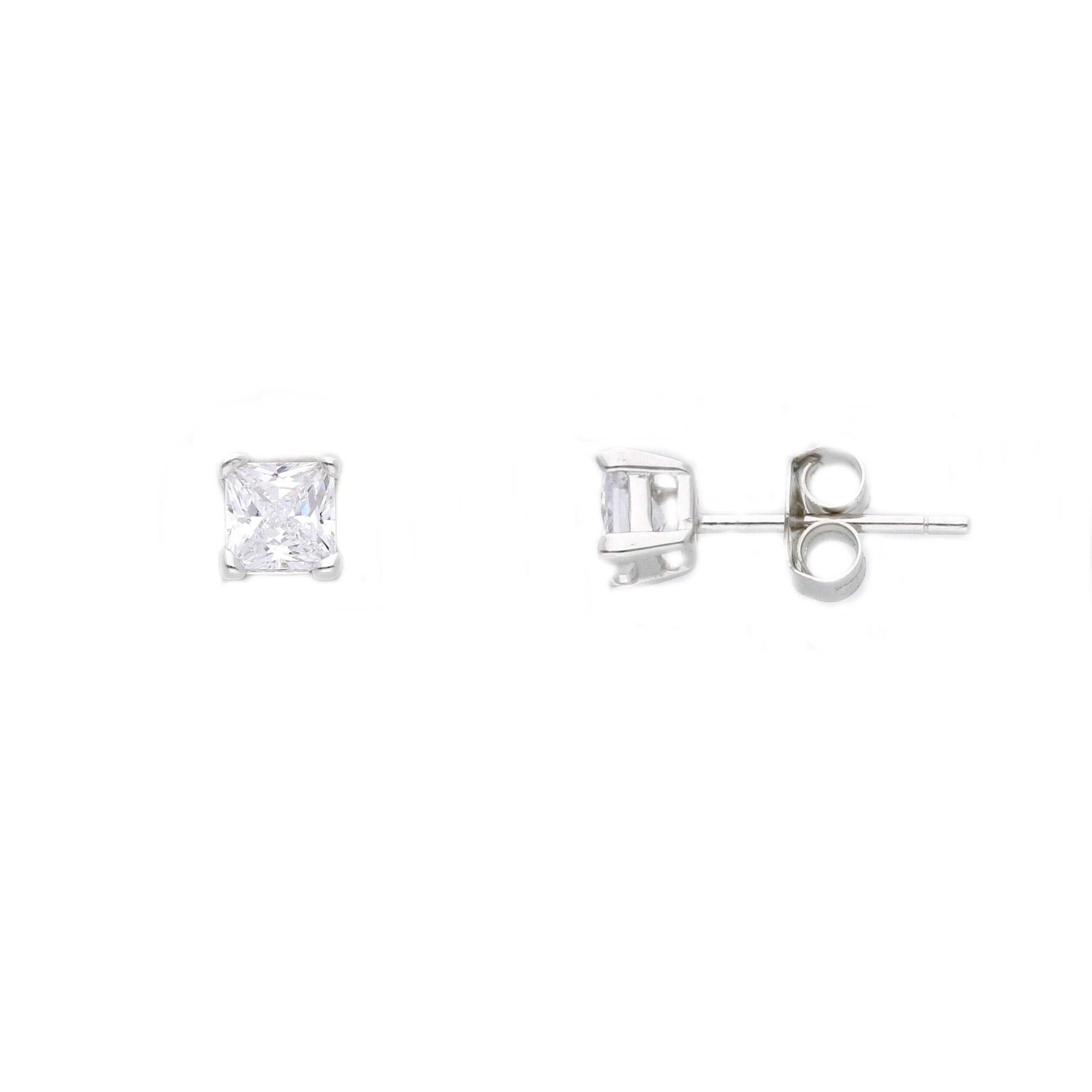 Pendientes punto de luz gota en plata 925 con circonitas blancas 5mm ORO&CO 925 - ORO&CO 925