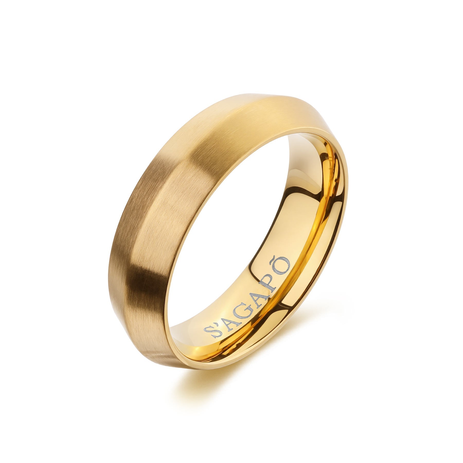 Men's jewelry ring S&rsquo;Agap&ograve; Bound 14K gold - S
