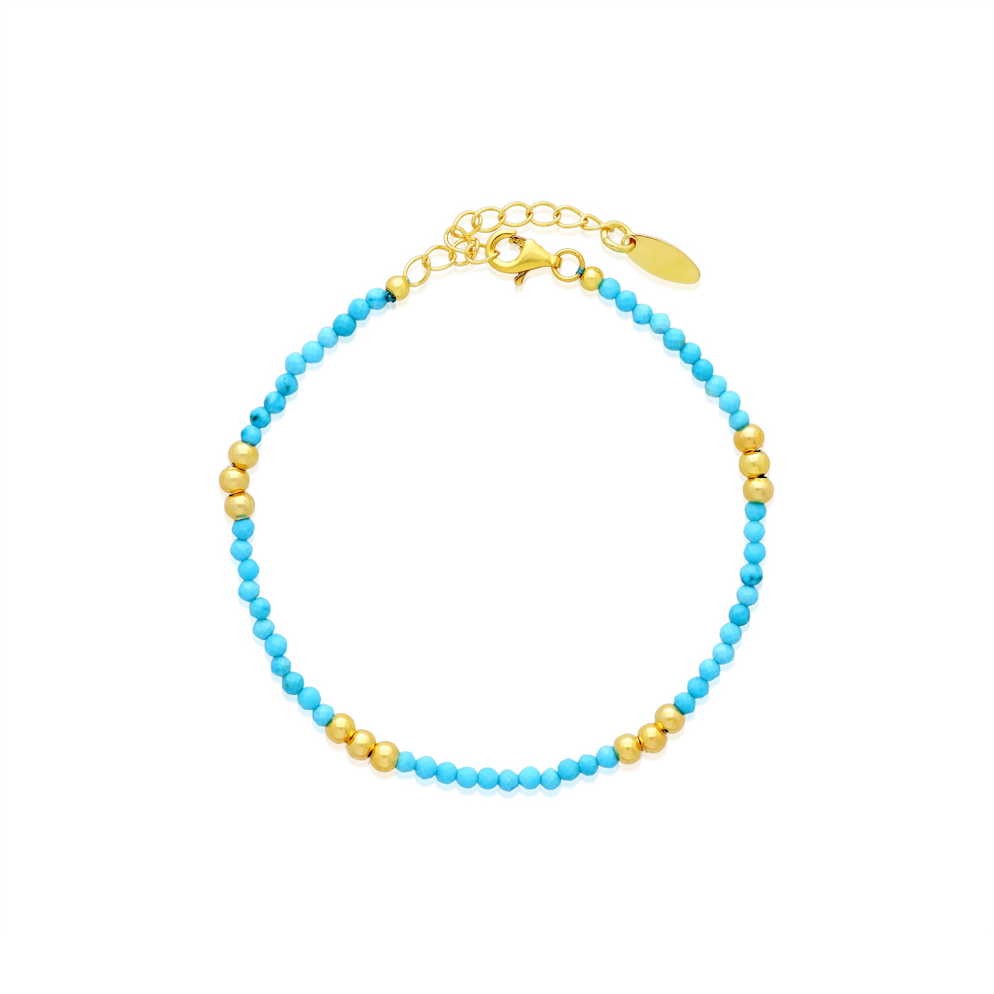 Dream bracelet in silver and blue stones - LUXURY MILANO