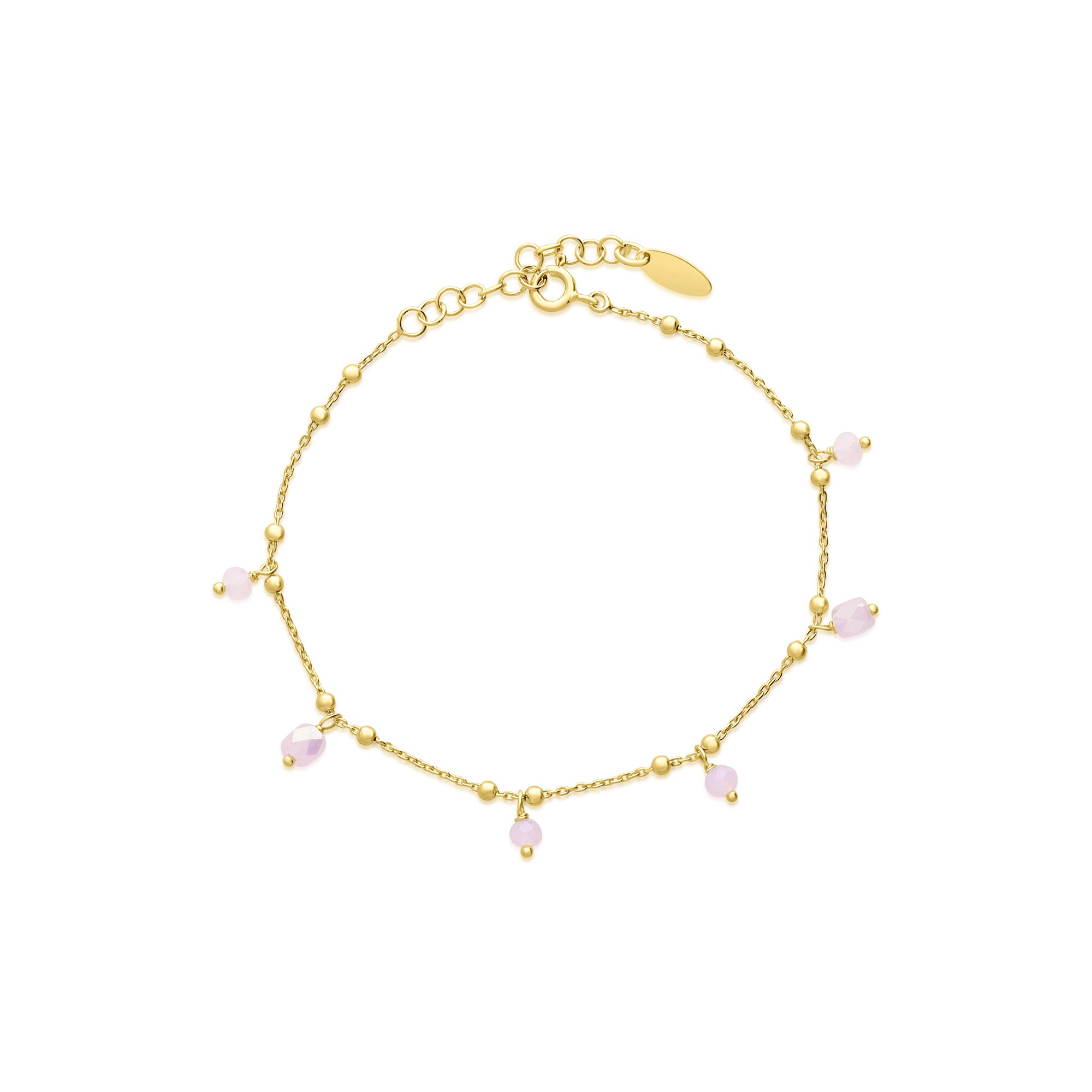 Bracciale Dream in argento con pietre rosa - LUXURY MILANO