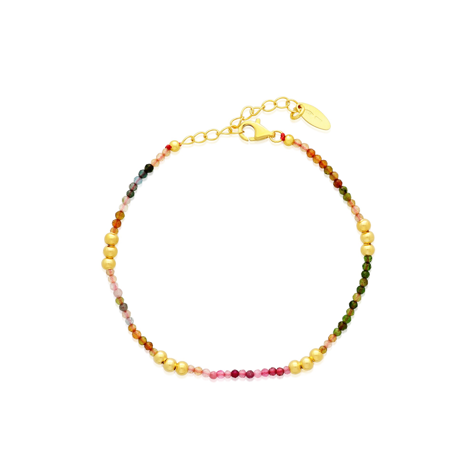 Dream bracelet in silver and multicolored stones - LUXURY MILANO