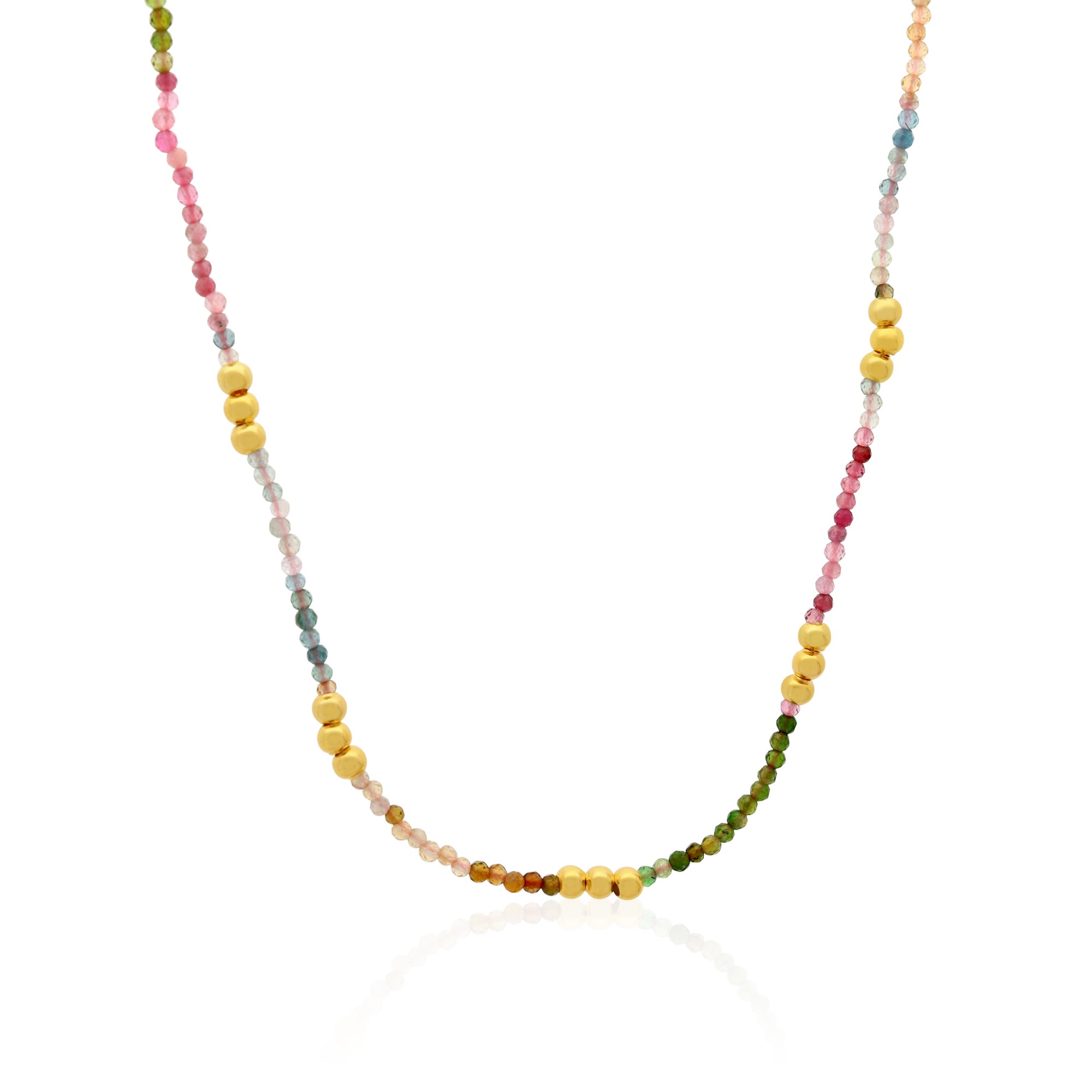 Dream necklace in silver and multicolored stones - LUXURY MILANO