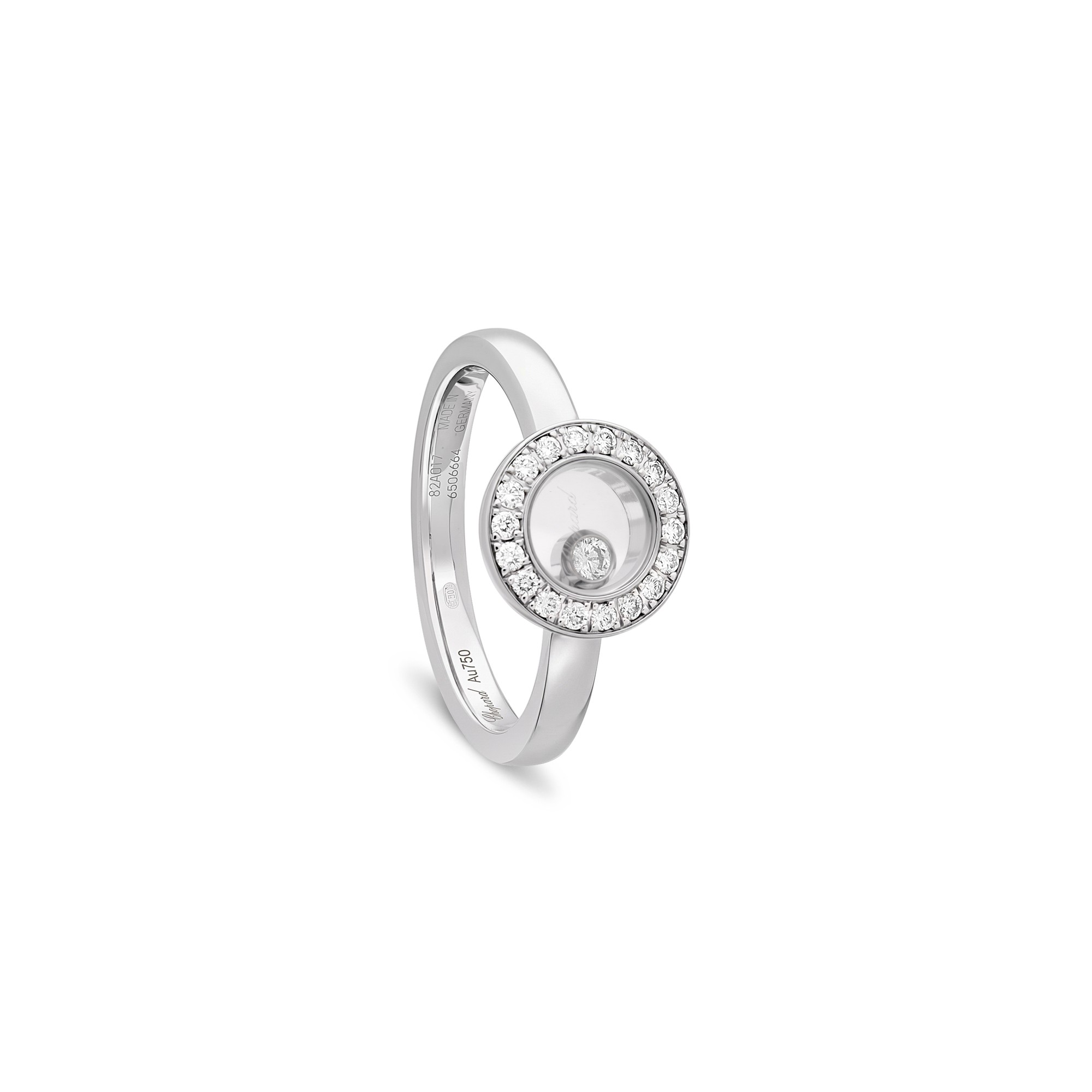 Anillo de oro blanco con diamantes 0,19 ct Happy Diamonds Chopard - CHOPARD