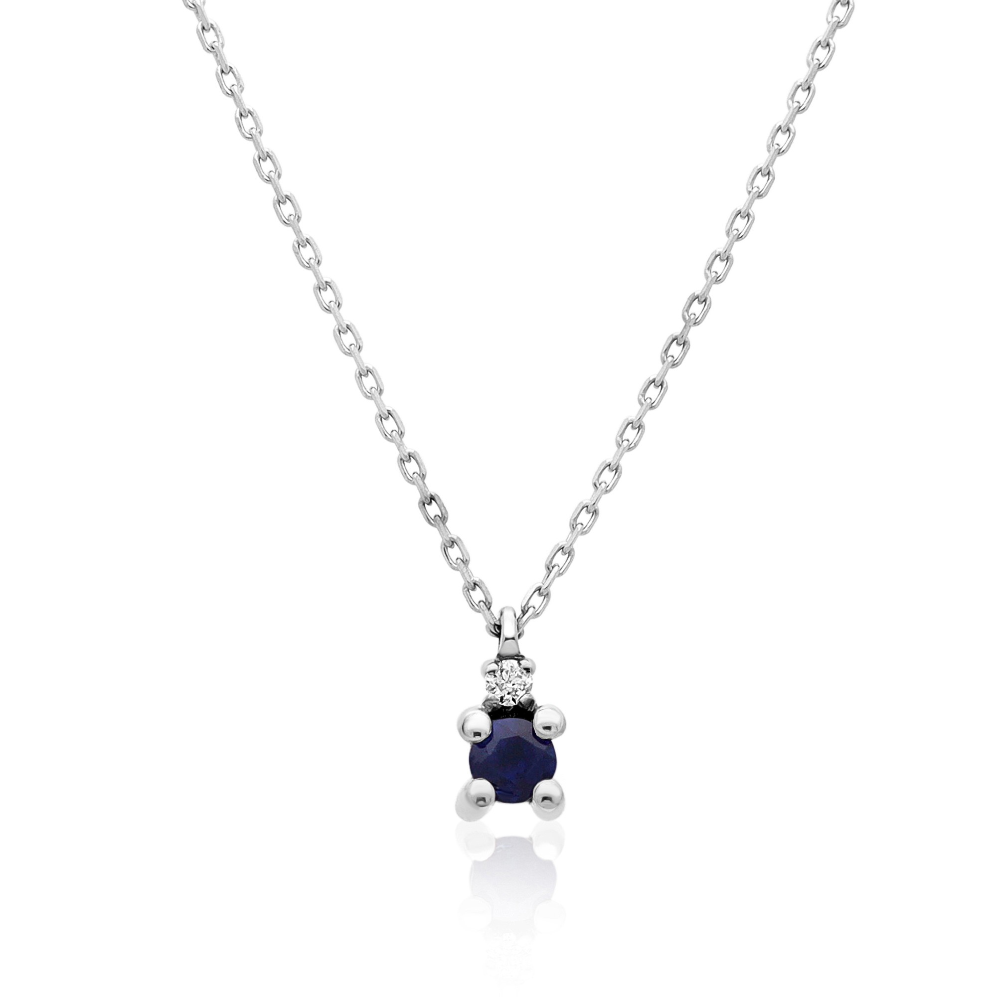 Collana Iride oro 9kt e zaffiro - LUXURY MILANO