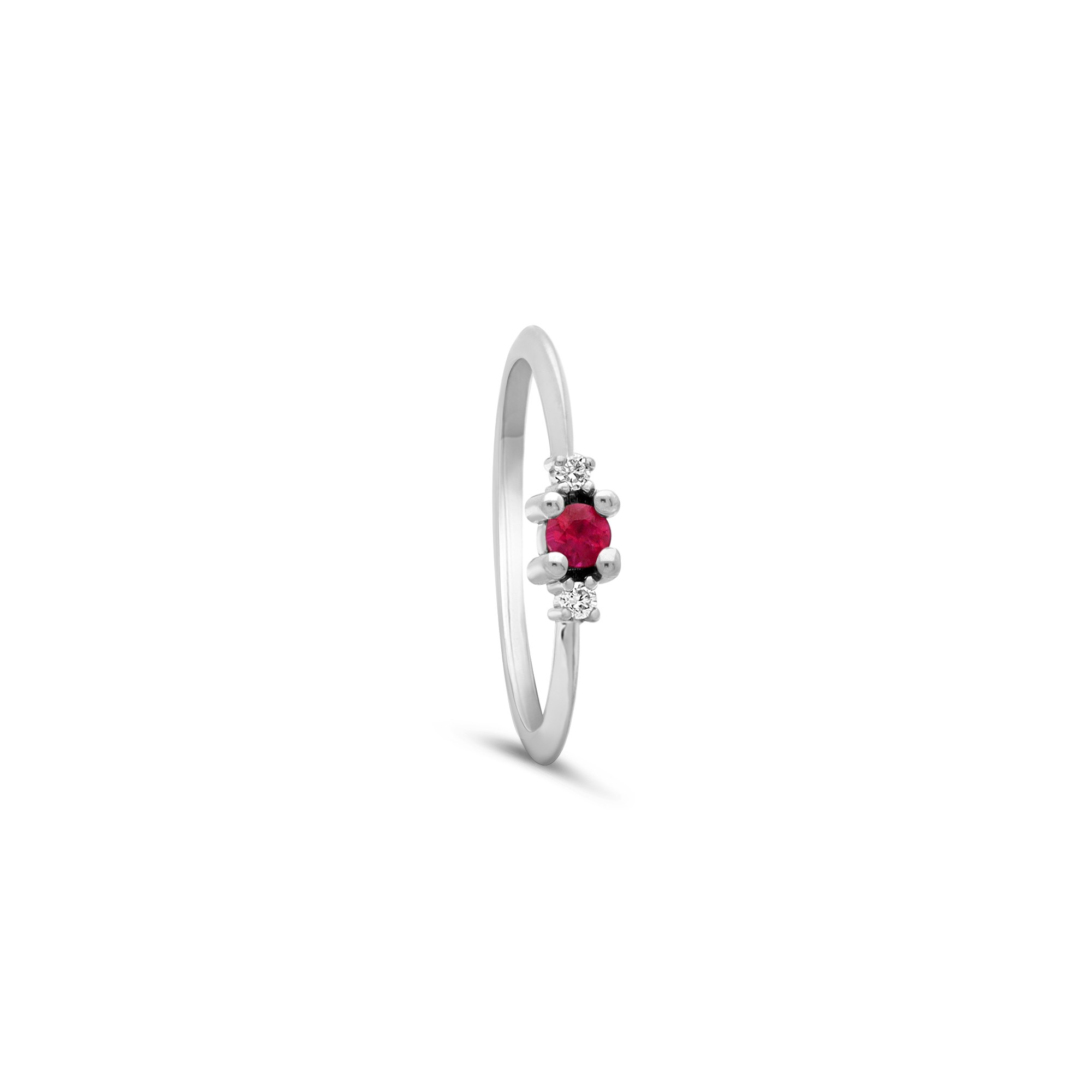 Anello Iride oro 9kt e rubino - LUXURY MILANO