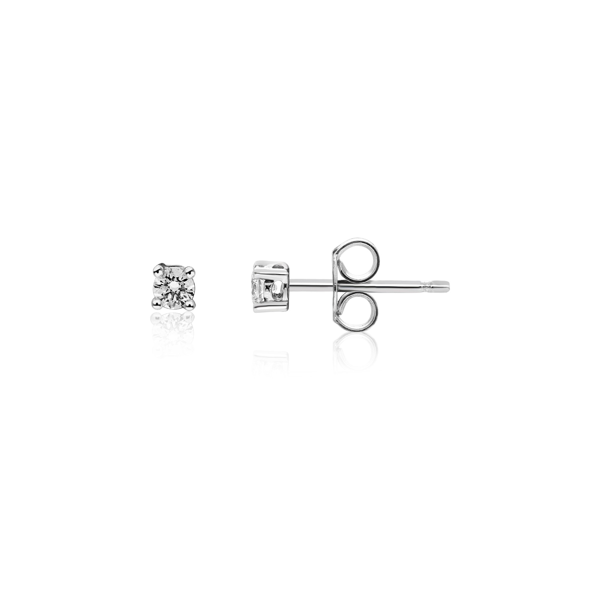 Stud earrings 18kt white gold diamonds 0.30Ct alfieri & st. John - ALFIERI & ST. JOHN