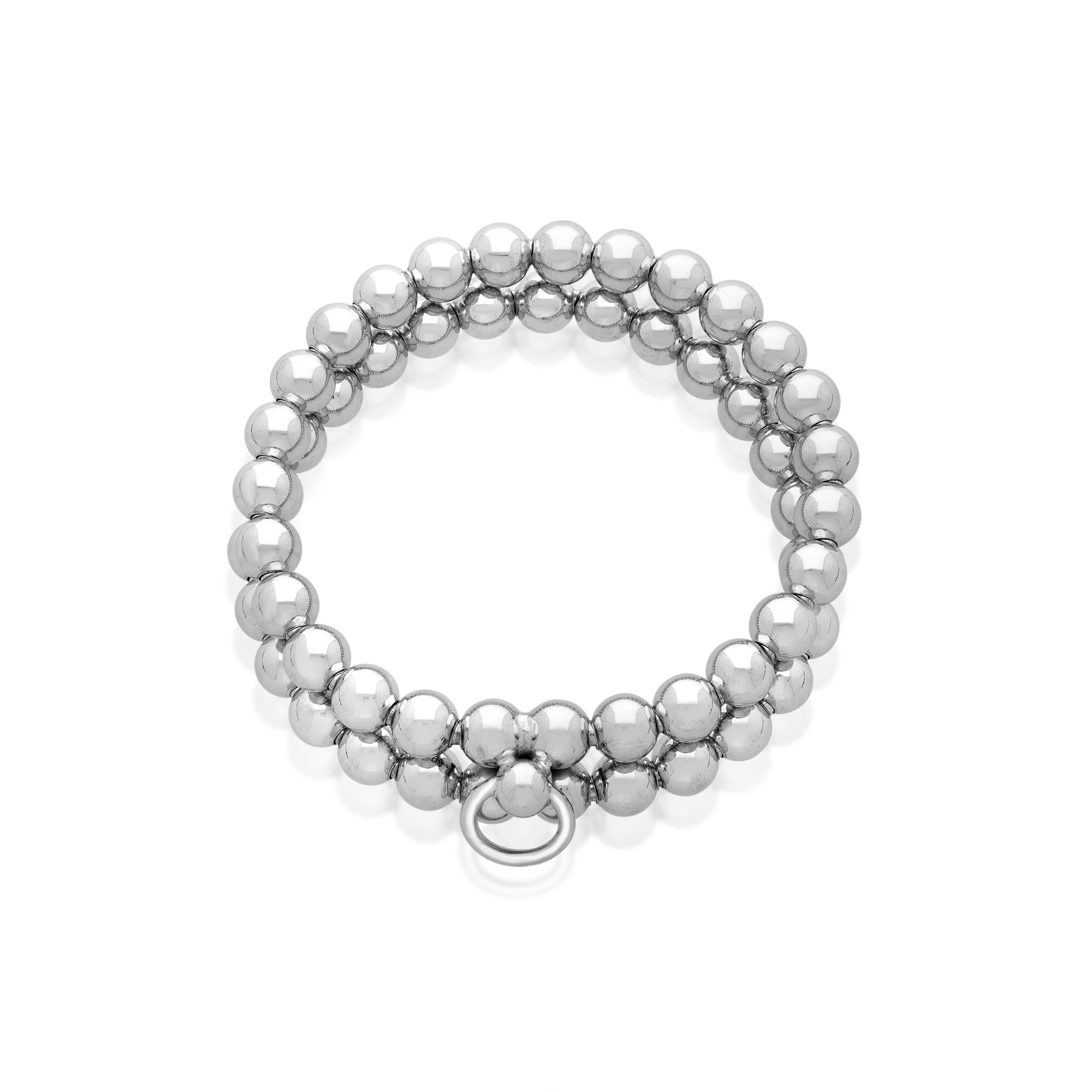 Pulsera de plata 925 doble hilera de perlas Et Voil&agrave; Chantecler - CHANTECLER