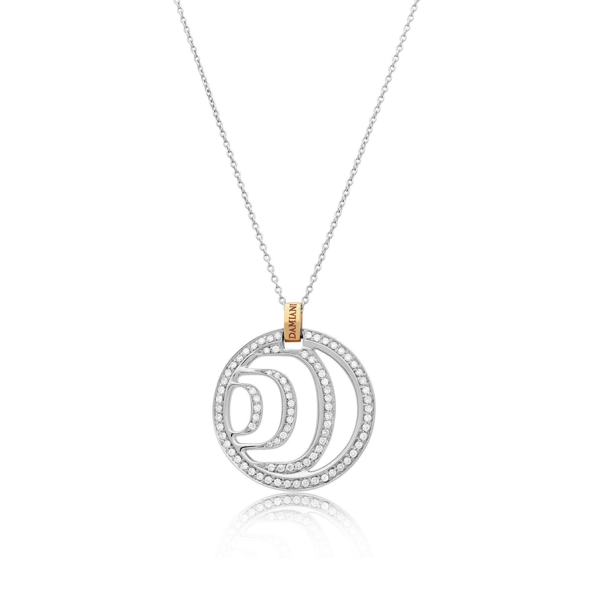 Collar de oro blanco 18 kt con diamantes Damianissima Damiani - DAMIANI