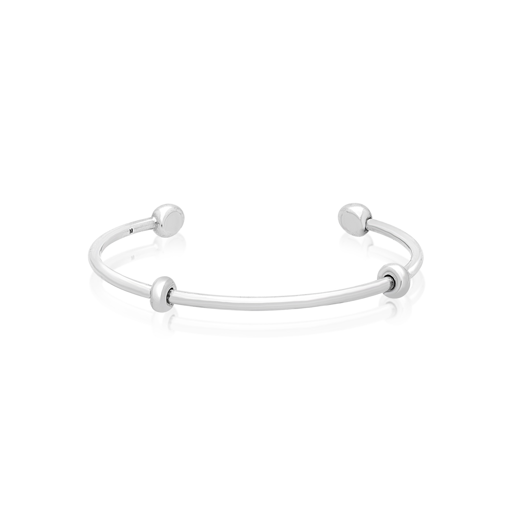 Brazalete r&iacute;gido de plata 925 Pepita Dodo 18 cm - DODO
