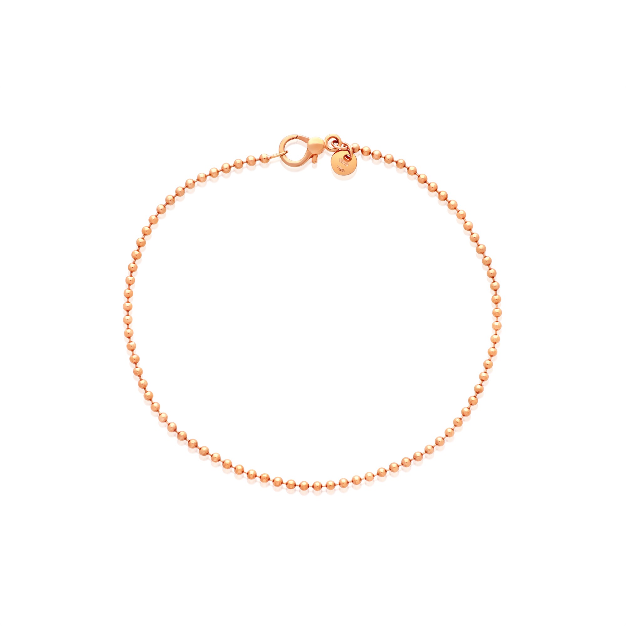 Pulsera de oro rosa 9kt Bollicine DODO 20 cm - DODO