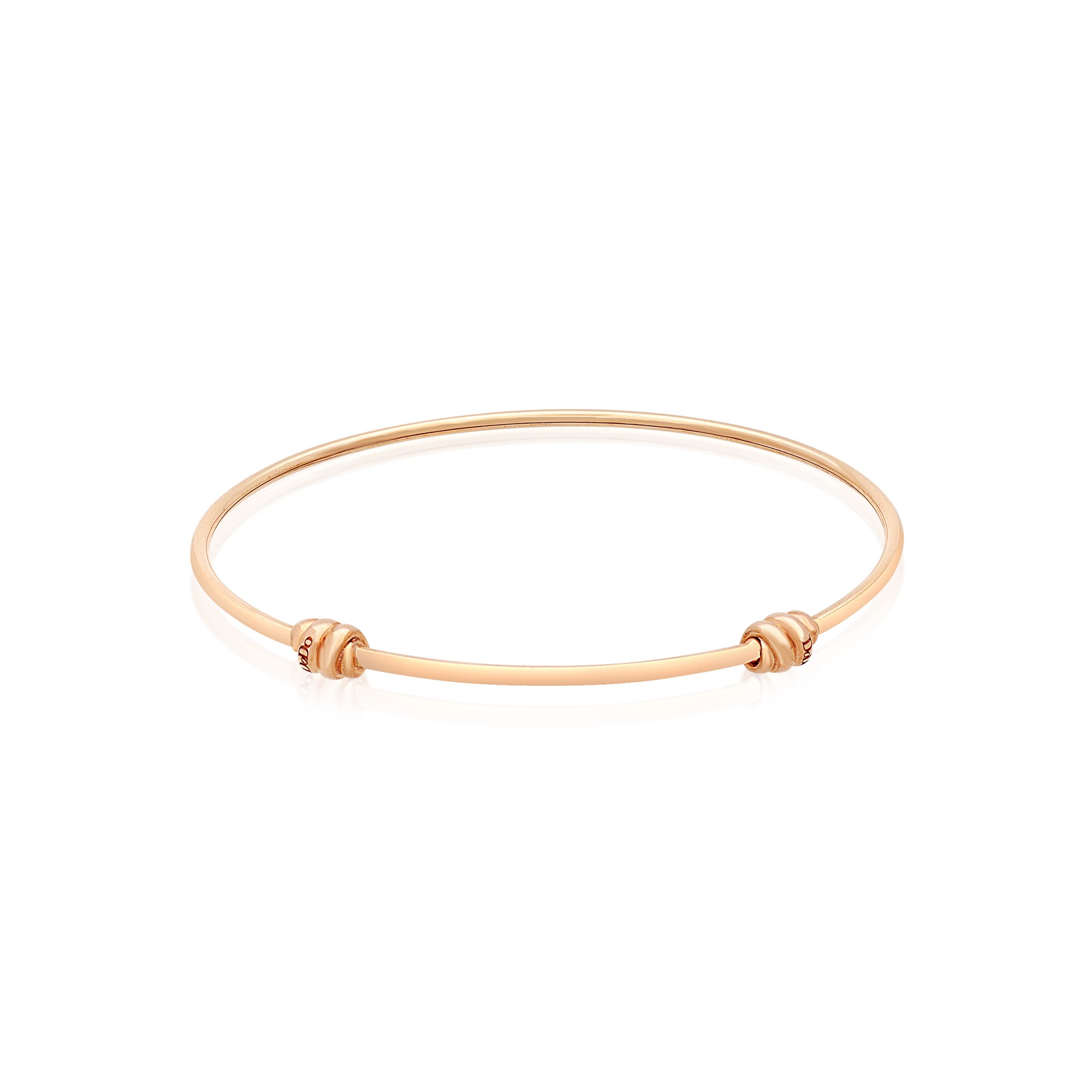 Bracciale rigido oro rosa 9kt Nodo 18 cm DODO - DODO