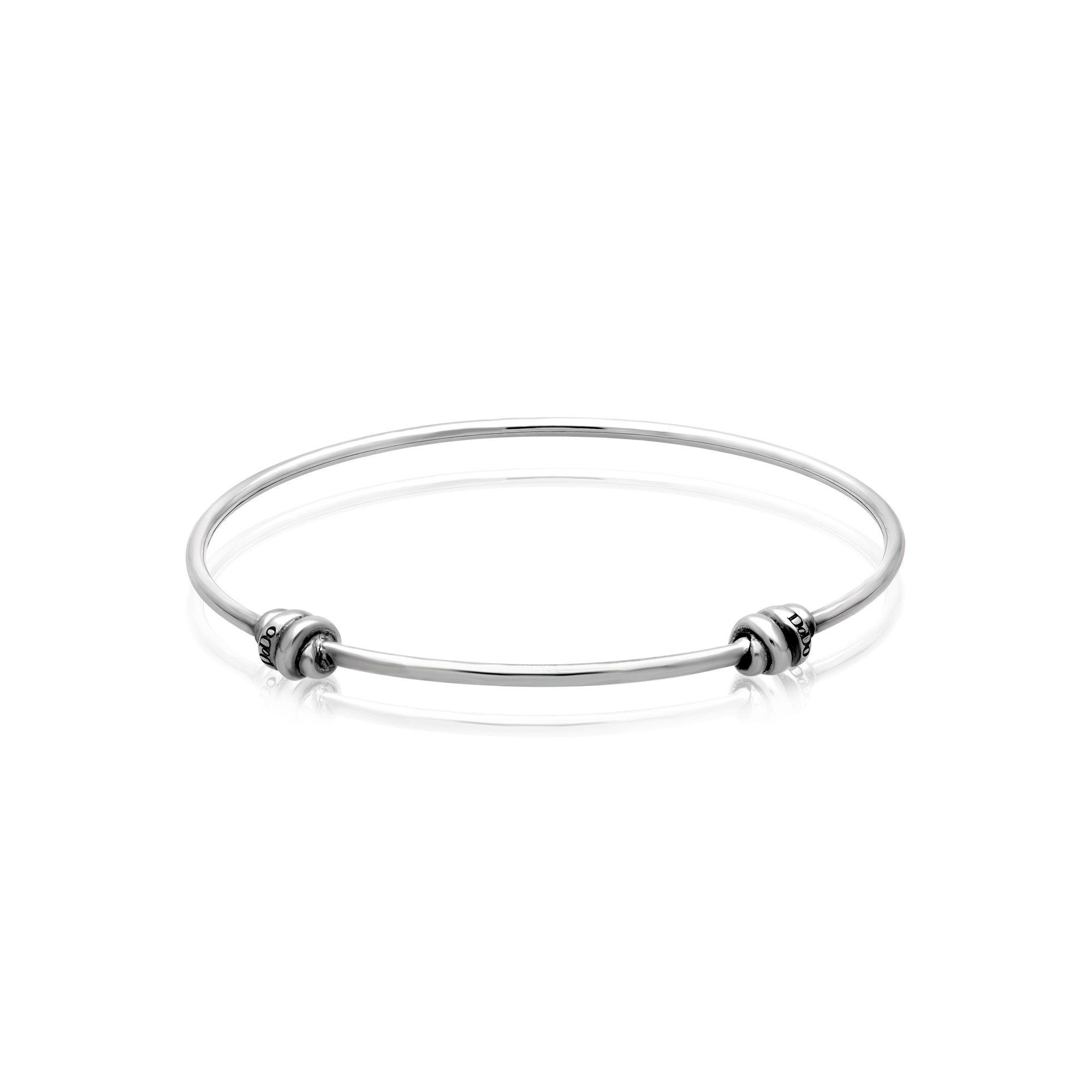 Brazalete r&iacute;gido en plata 925 Nodo 16 cm Dodo - DODO
