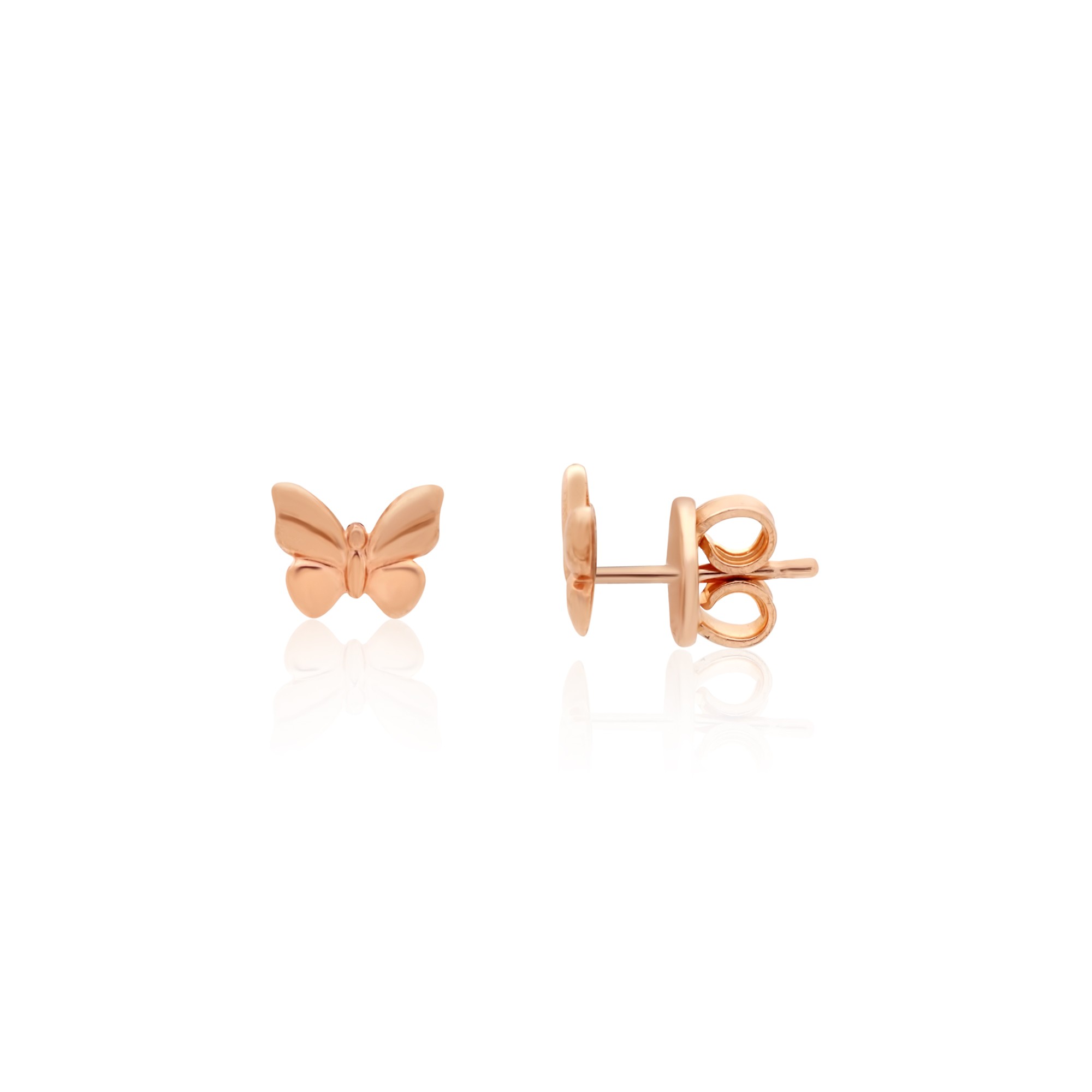 Mono pendiente mariposa Dodo Nature oro rosa 9kt DODO - DODO