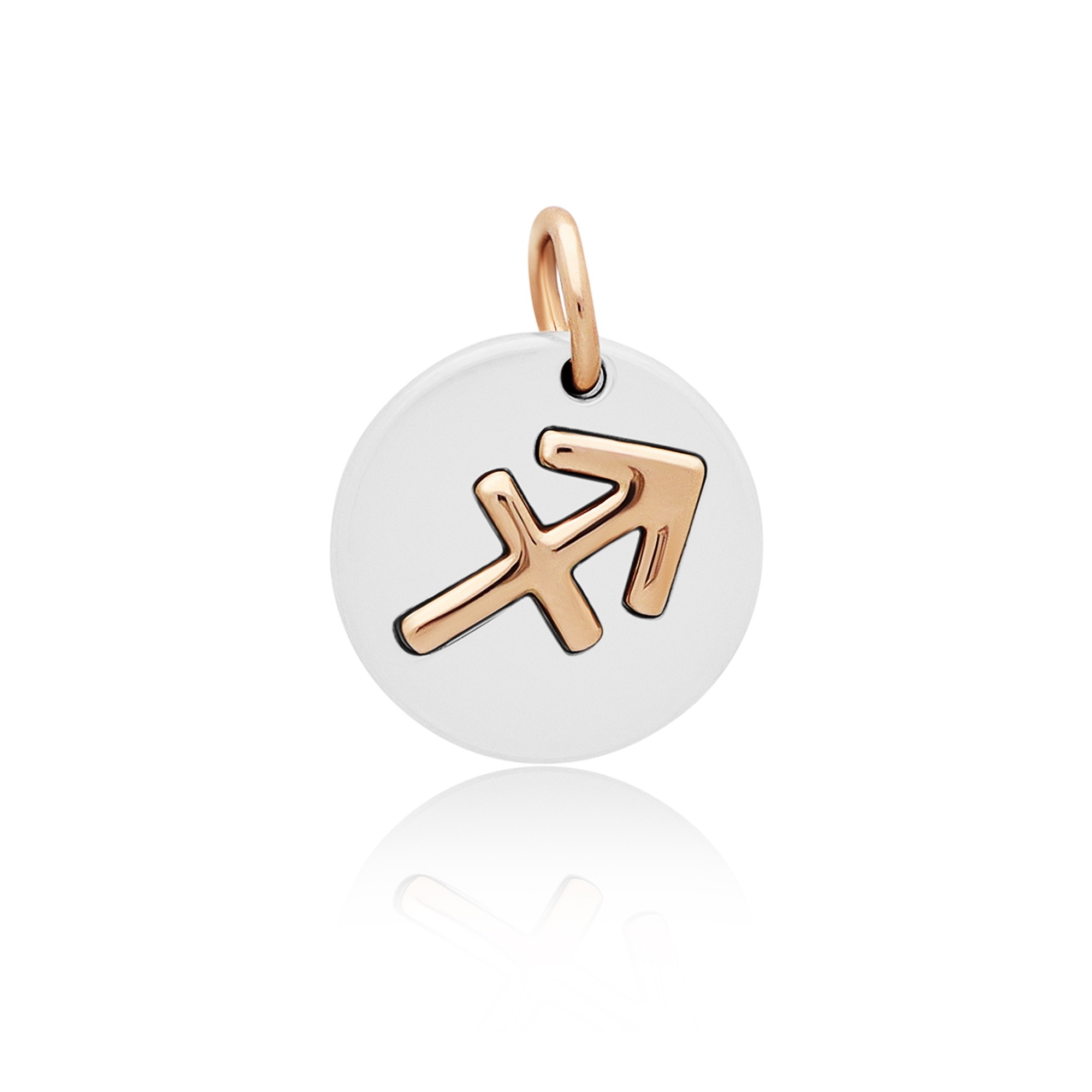 Charm in argento 925 e oro rosa 9kt Symbols DODO Sagittario - DODO