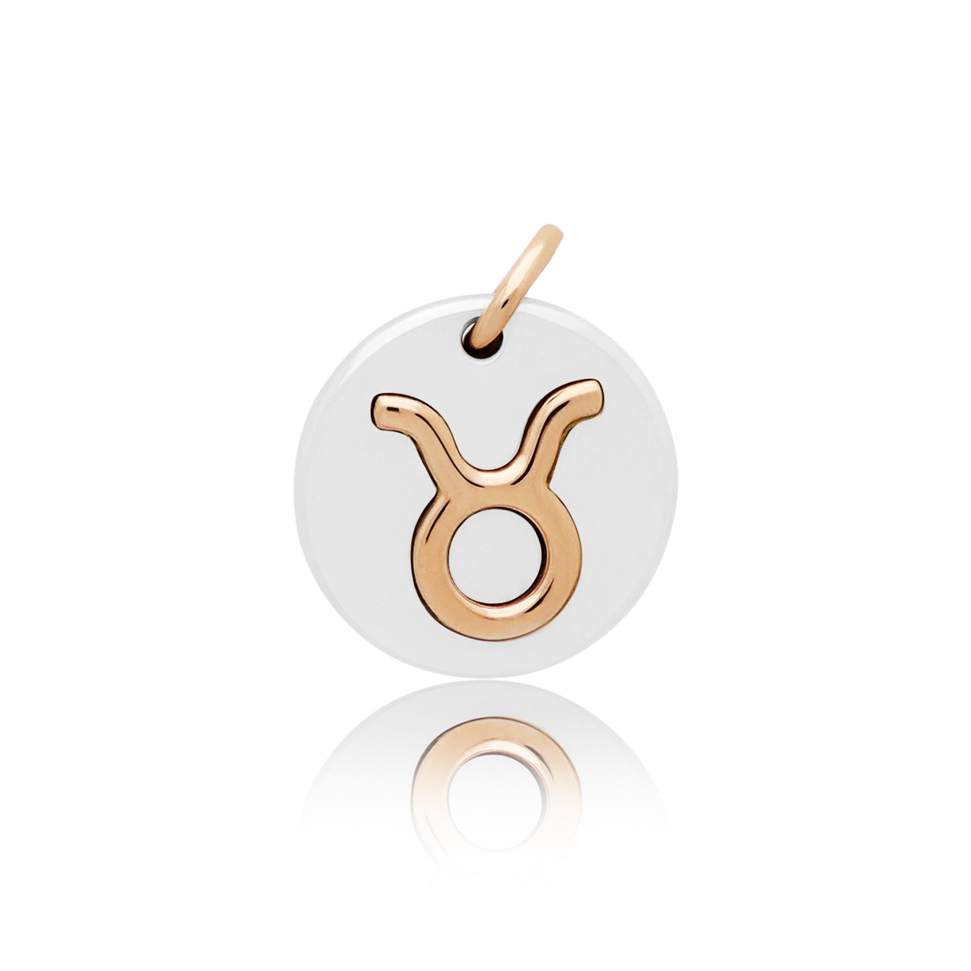 Charm in argento 925 e oro rosa 9kt Symbols DODO Toro - DODO