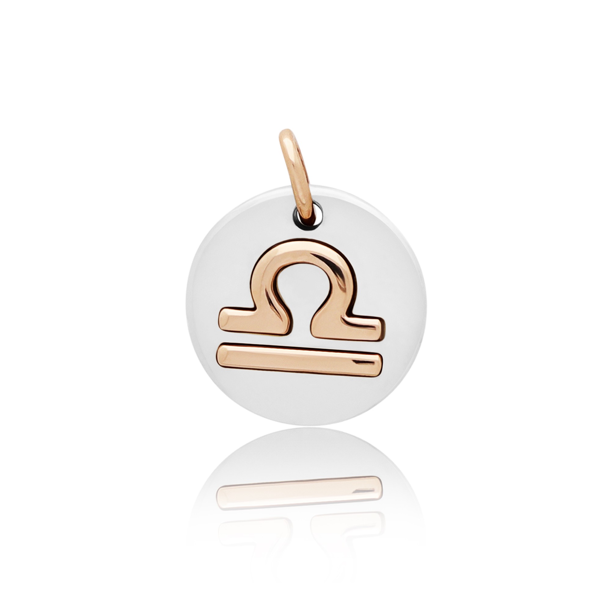 Charm in argento 925 e oro rosa 9kt Symbols DODO Bilancia - DODO