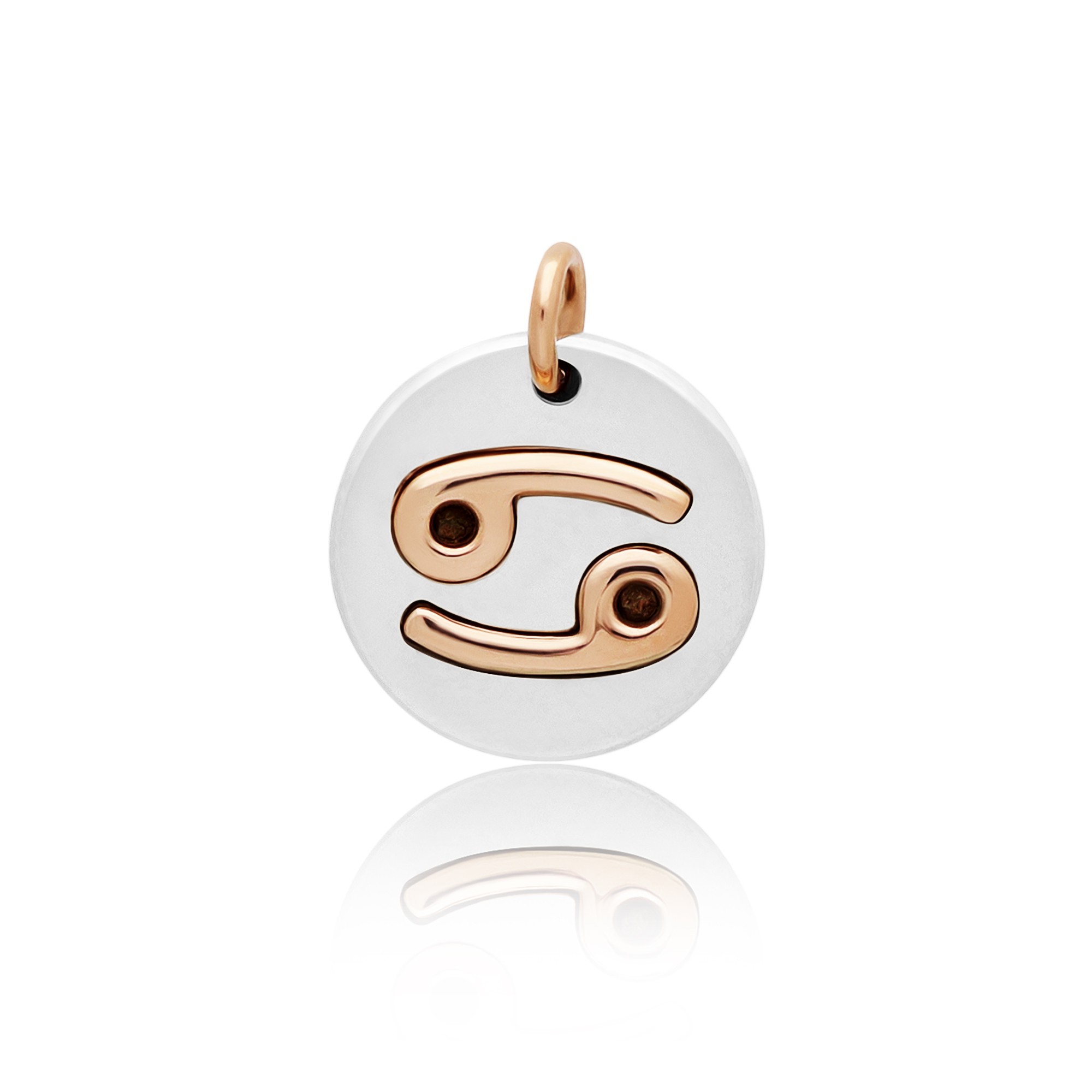 Charm in argento 925 e oro rosa 9kt Symbols DODO - DODO