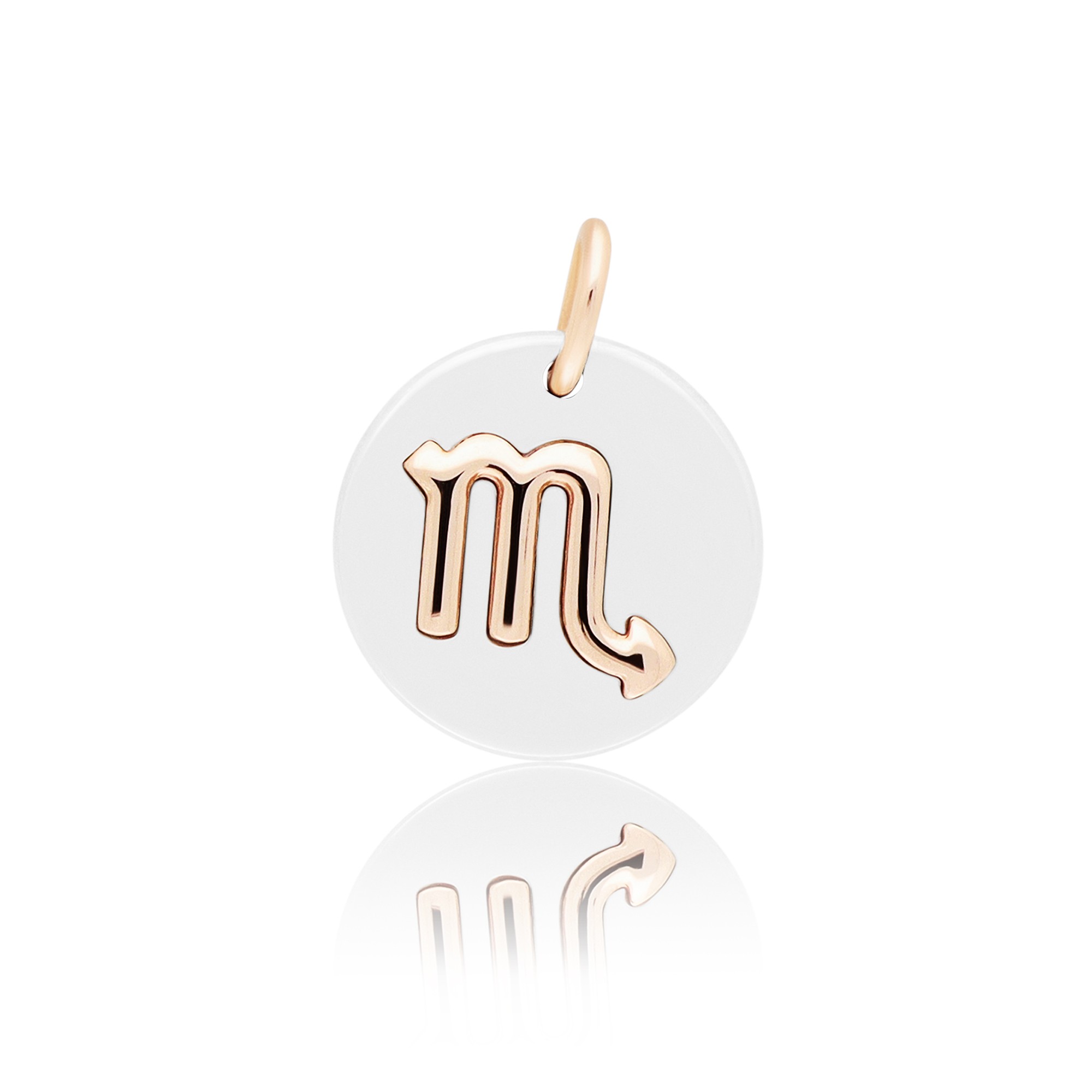 Charm in argento 925 e oro rosa 9kt Scorpione Symbols Dodo - DODO