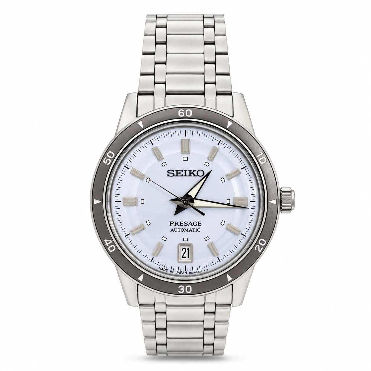 Reloj hombre acero vintage Presage Style60's Seiko SRPL73J1 - SEIKO