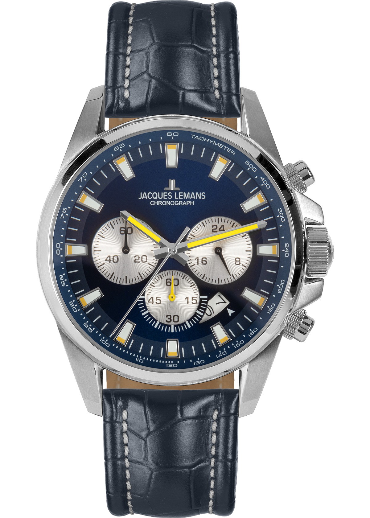 Orologio cronografo acciaio blu Jacques Lemans 1-1876H - JACQUES LEMANS