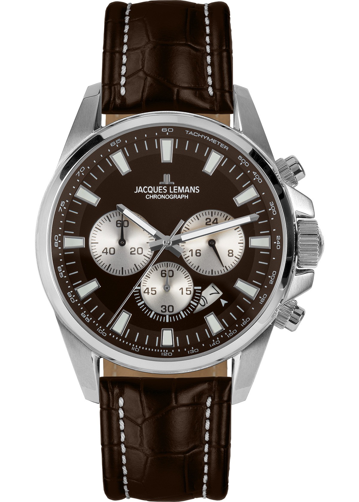 Orologio cronografo acciaio nero Jacques Lemans 1-1876I - JACQUES LEMANS