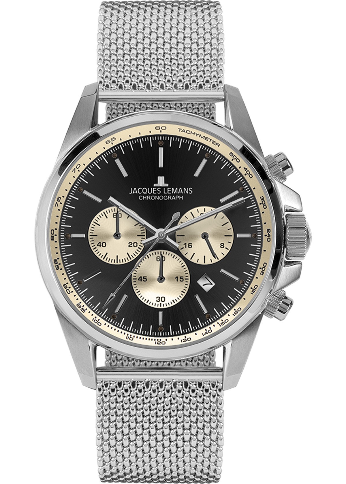 Orologio cronografo acciaio Sport 1-1876M Jacques Lemans - JACQUES LEMANS
